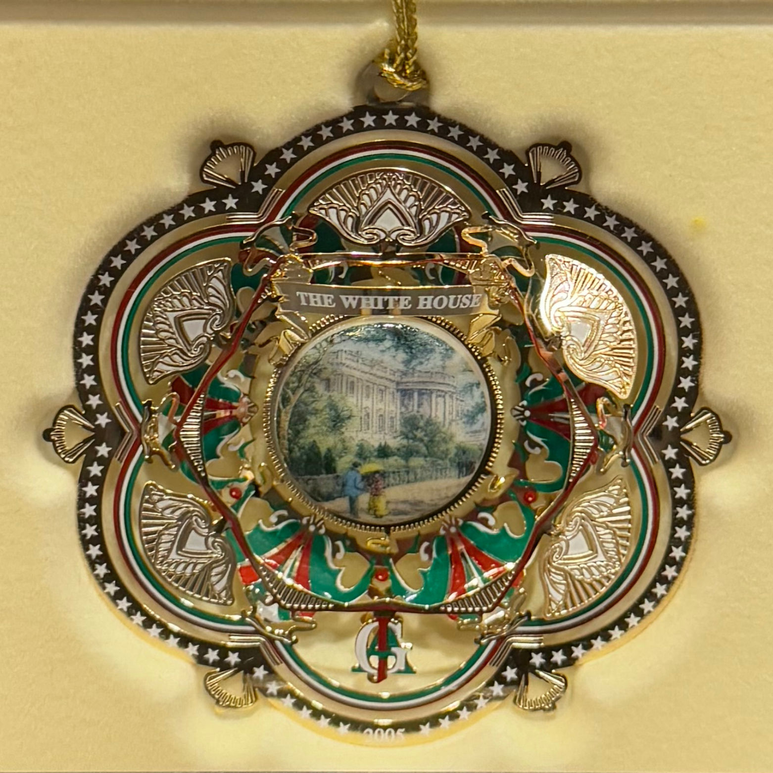 White House Christmas Ornament 2005