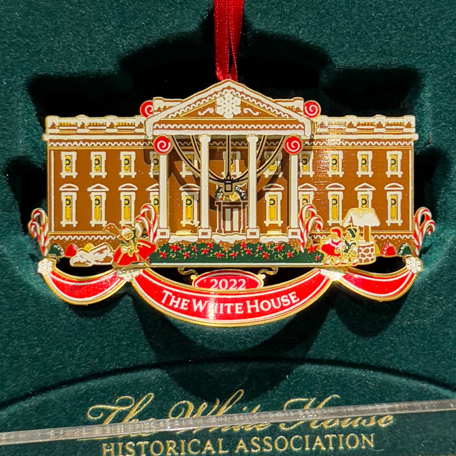 White House Christmas Ornament 2022