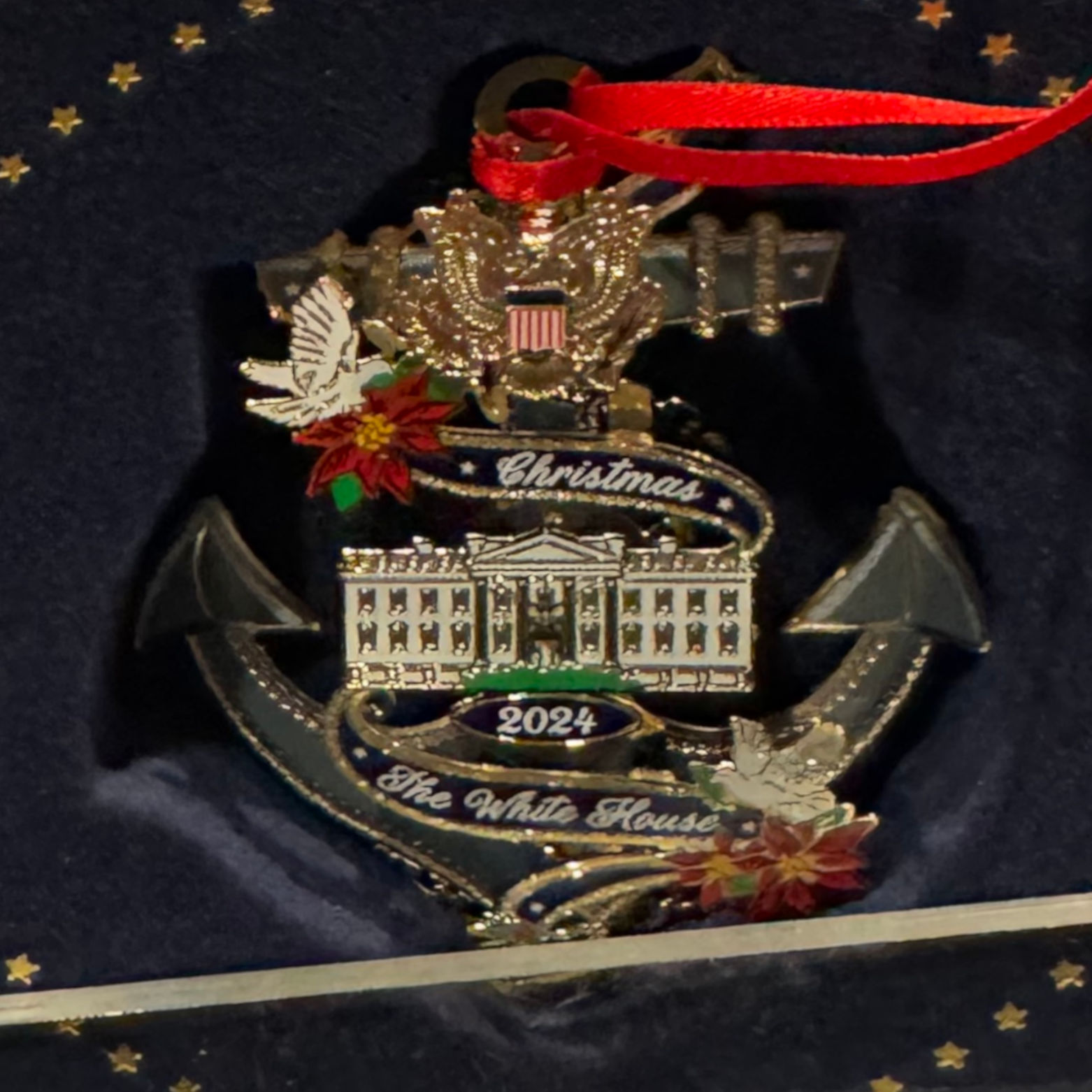 White House Christmas Ornament 2024