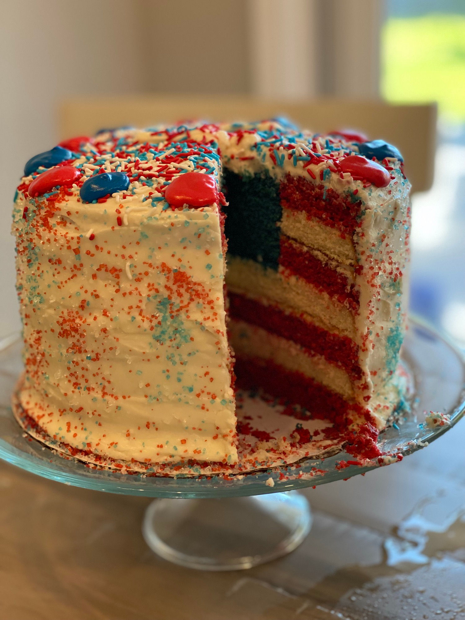 4th of July American Flag Cake recipe step7