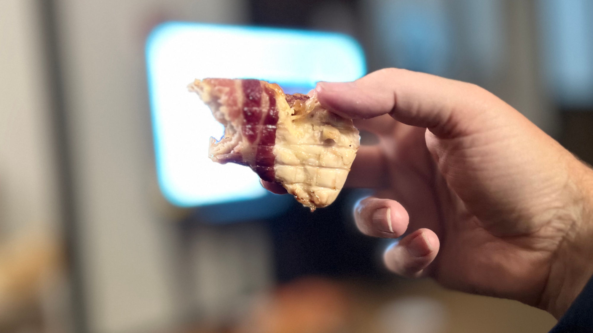 Bacon Wrapped Cheesy Chicken Bite