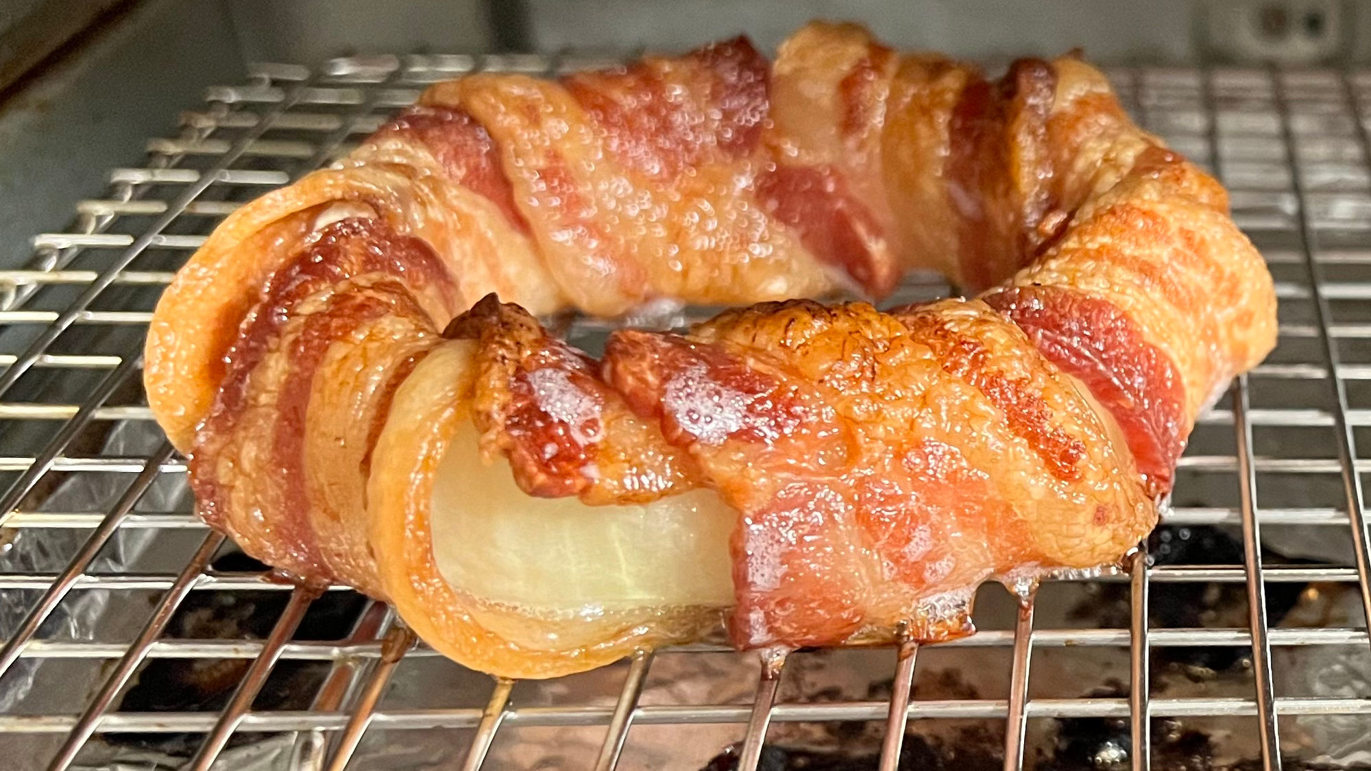 Bacon Wrapped Onion Rings recipe step5