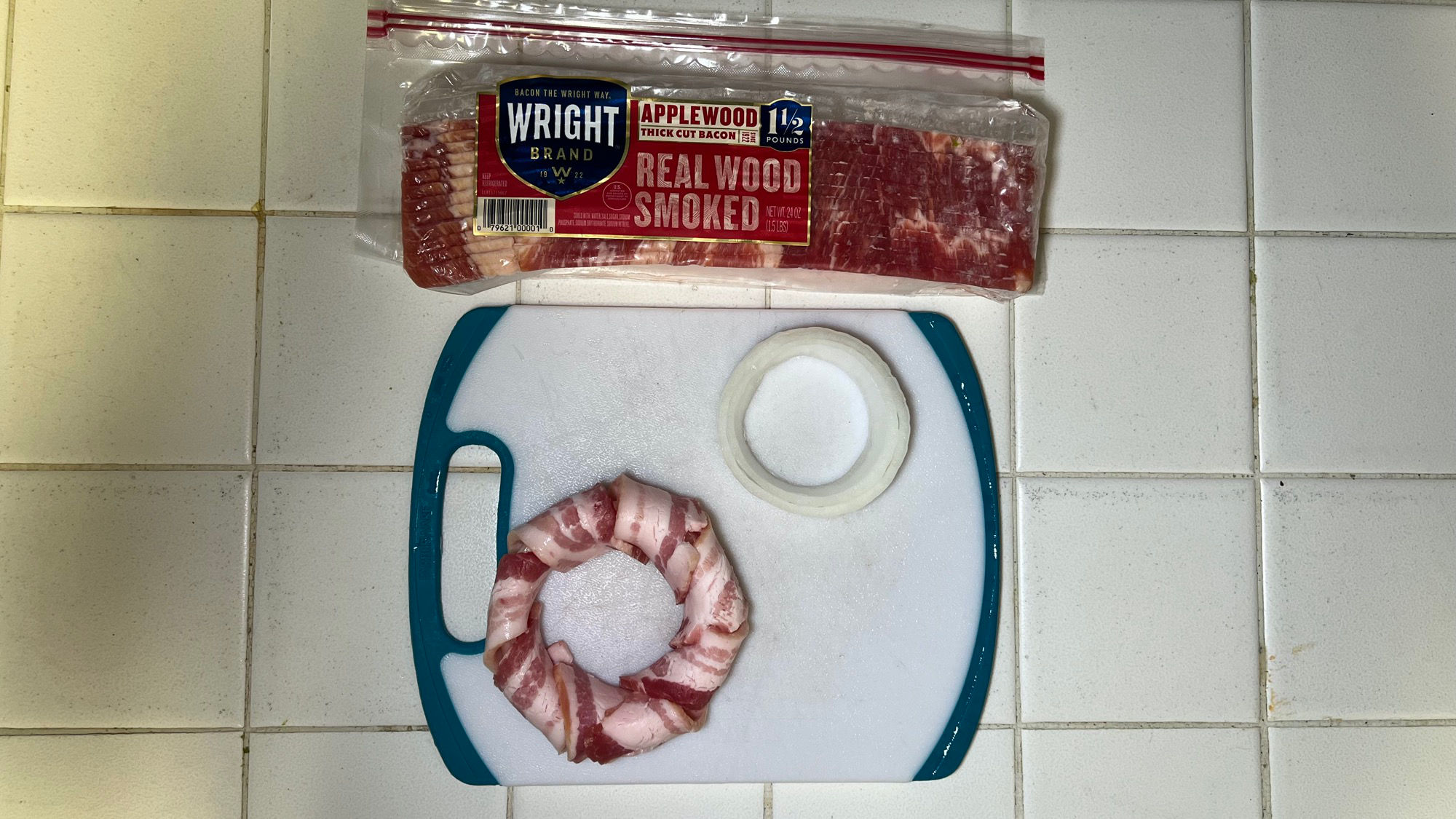 Bacon Wrapped Onion Rings recipe step3
