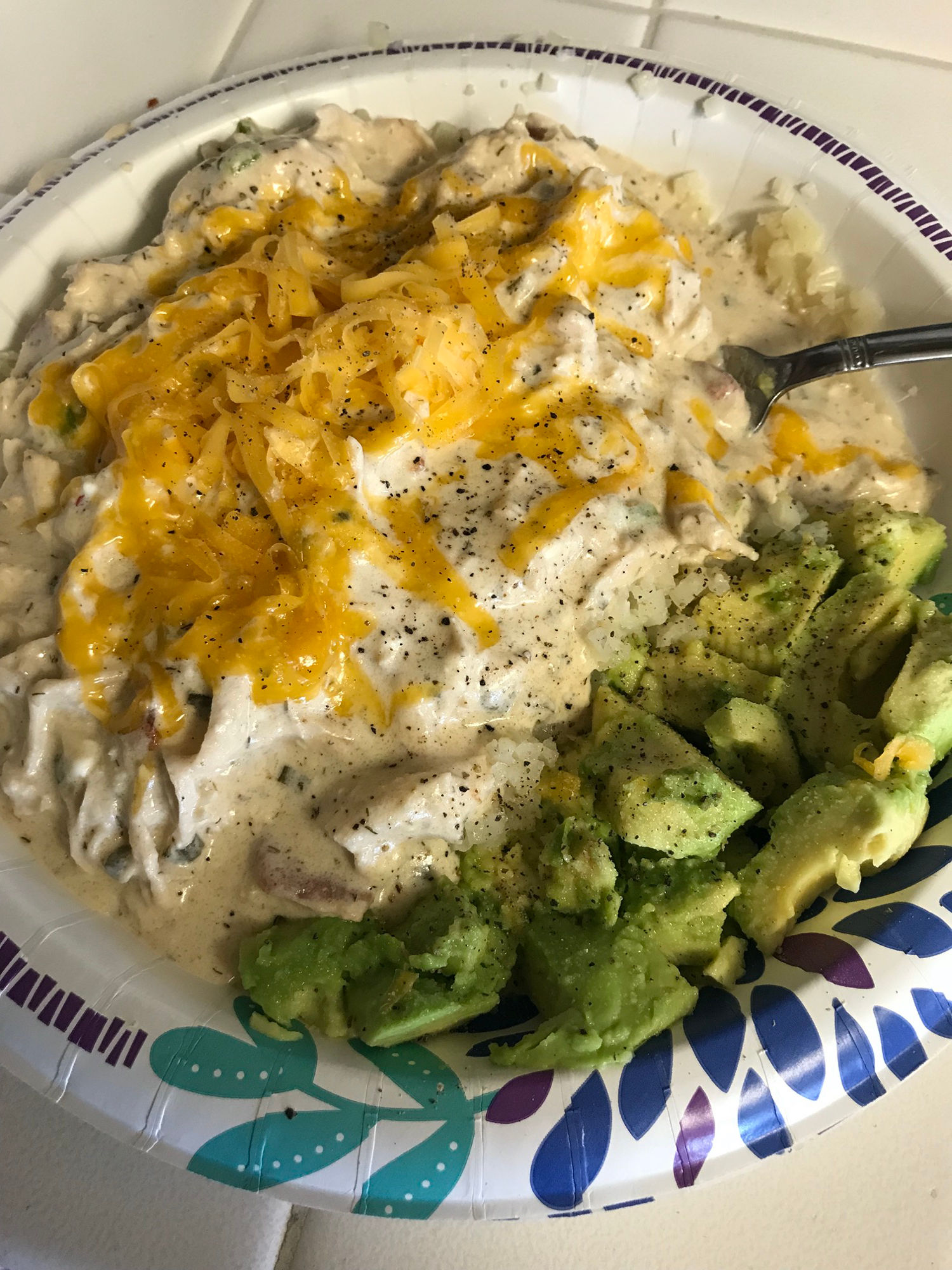 Crack Chicken Top with cheese