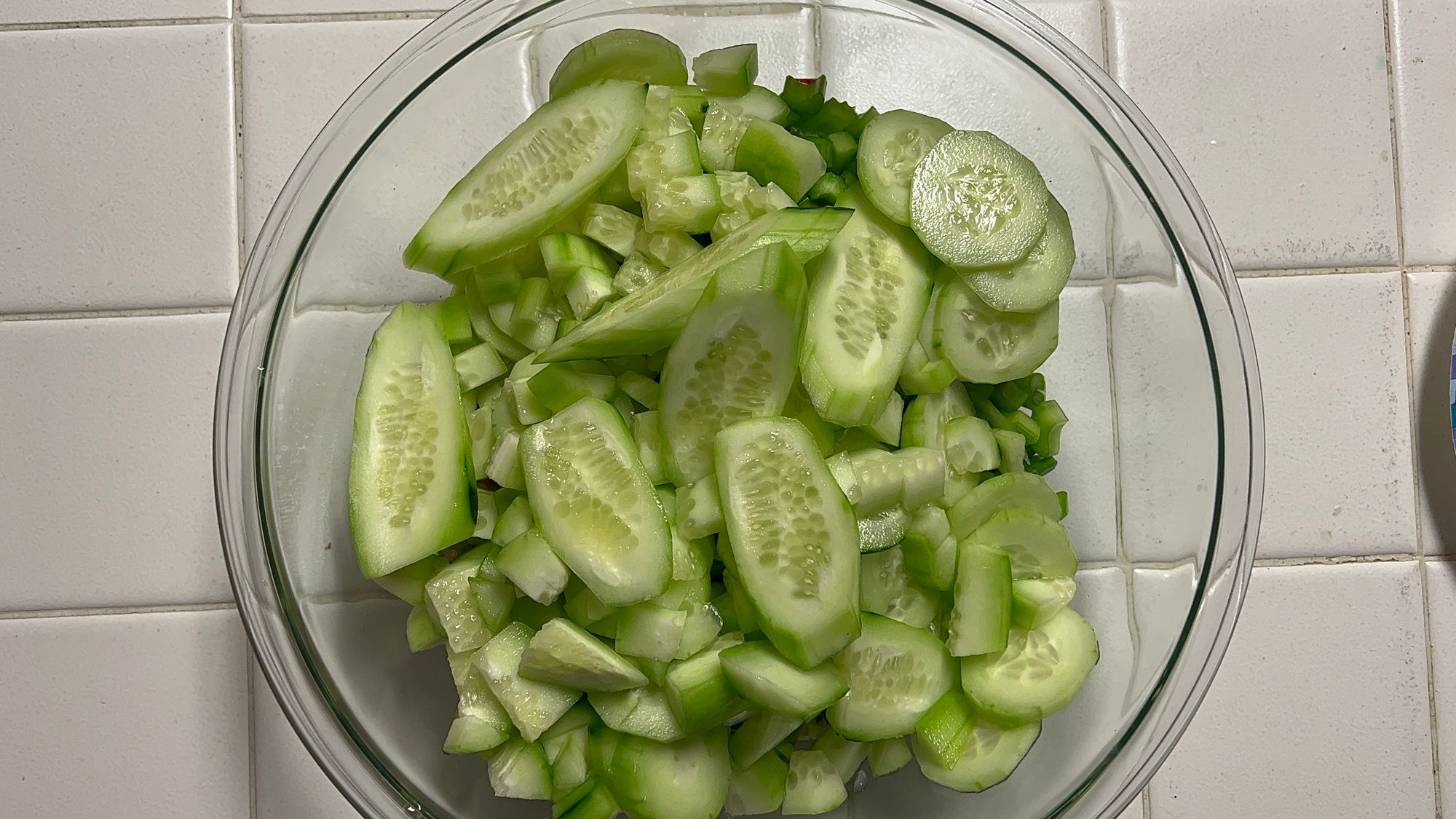 Creamy Cucumber Salad Cucumber Fat Slices
