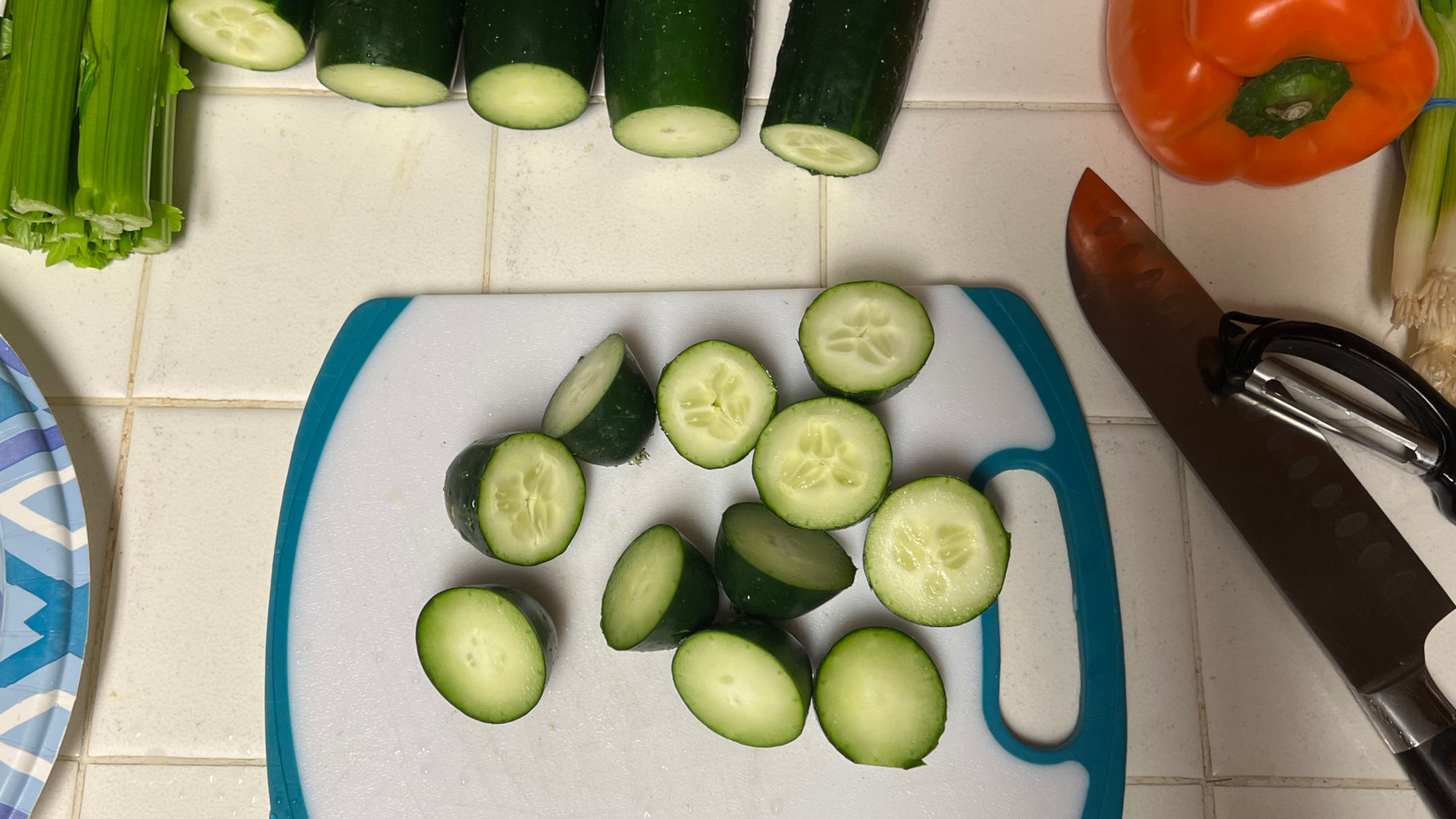Creamy Cucumber Salad Slice Ends