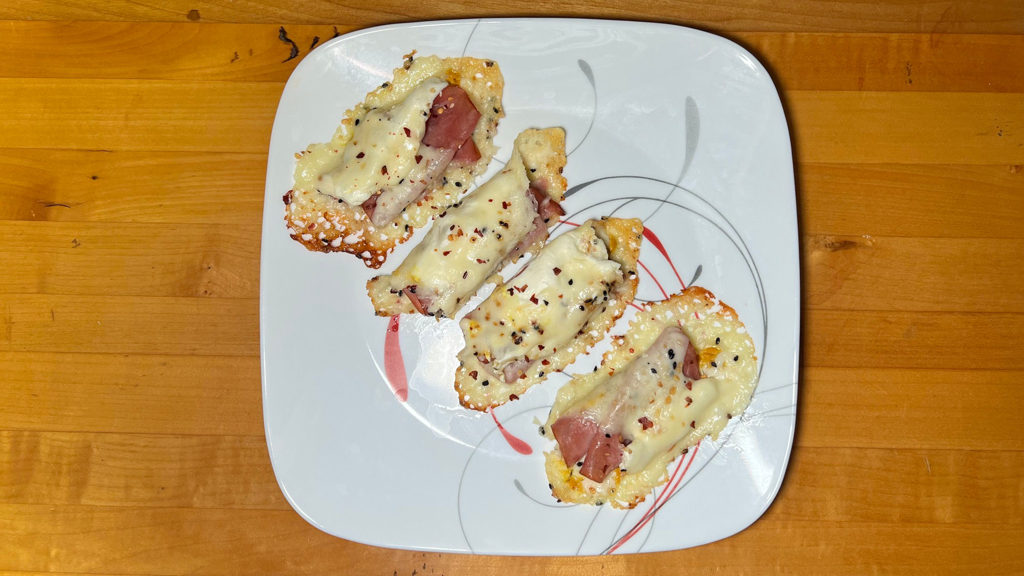 Ham and Cheese Melts Plate