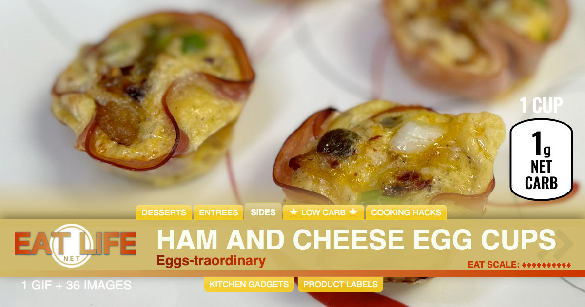 Ham and Cheese Egg Cups