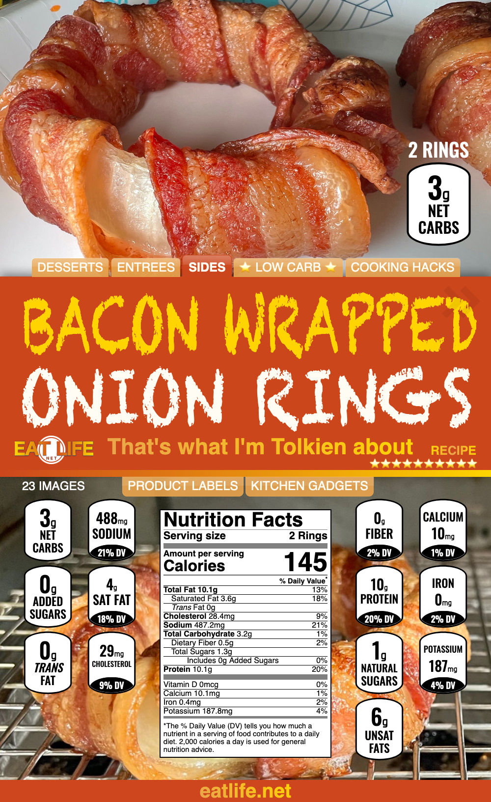 Bacon Wrapped Onion Rings