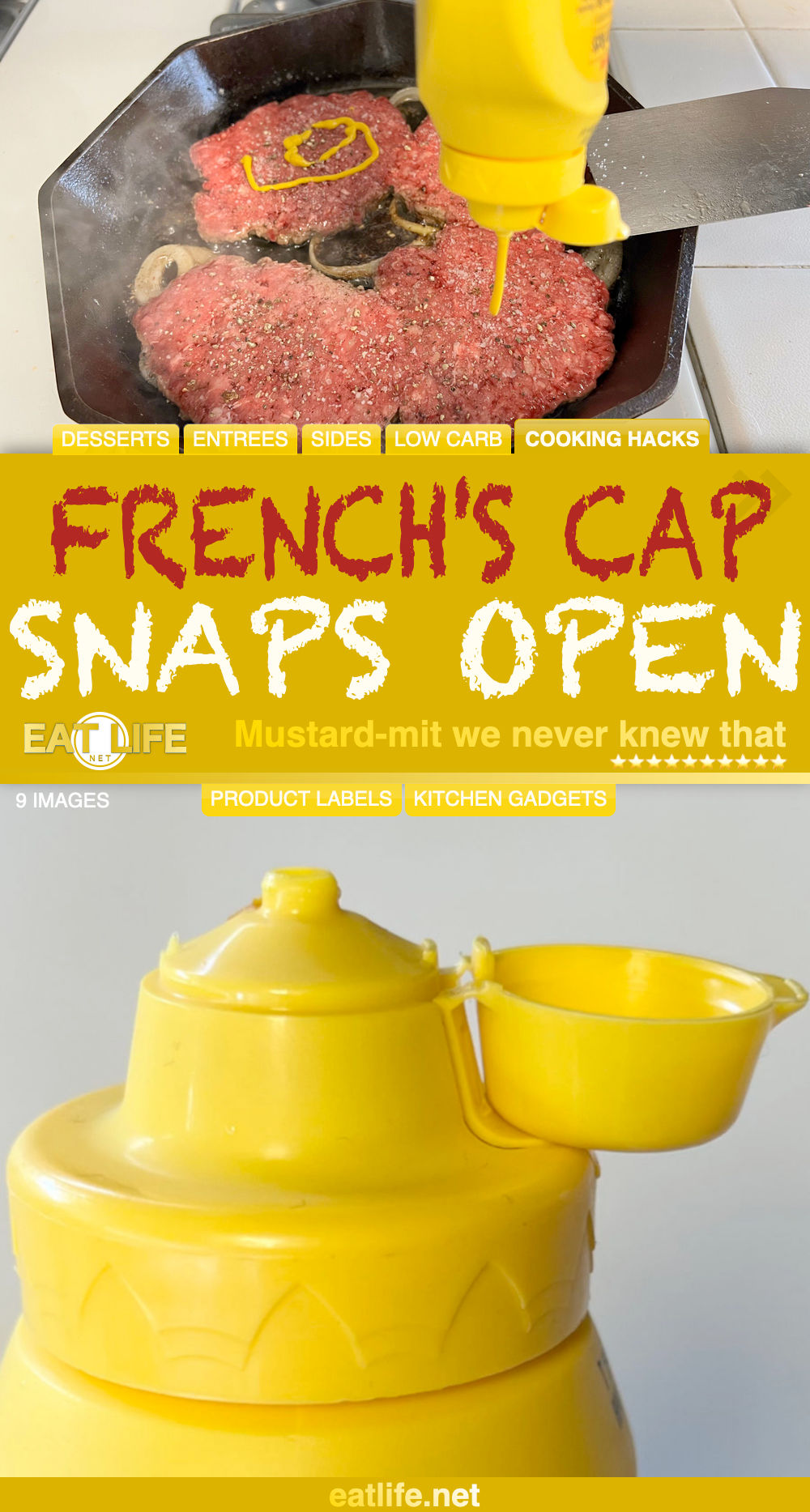 French's Cap Snaps Open