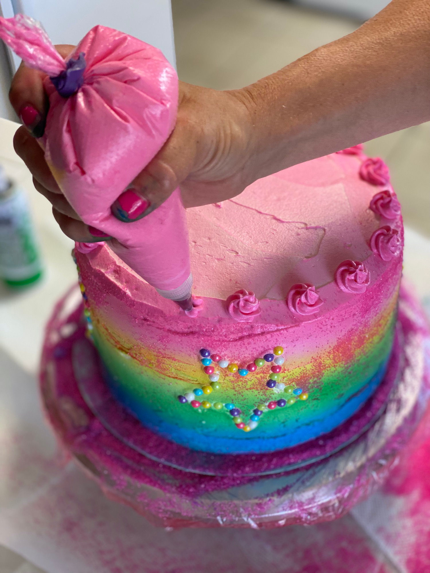 Rainbow Cake recipe step7