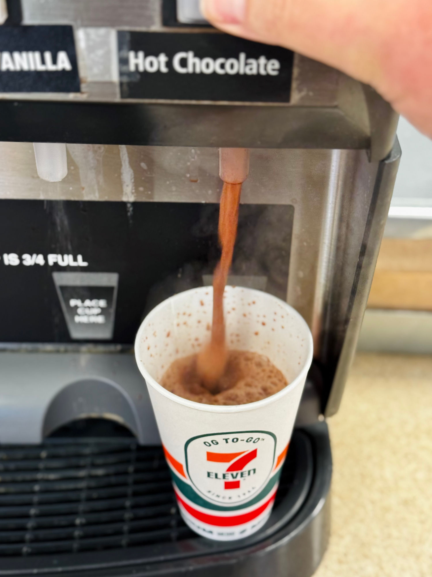 Hot Chocolate Machine 7-Eleven Hot Chocolate Machine