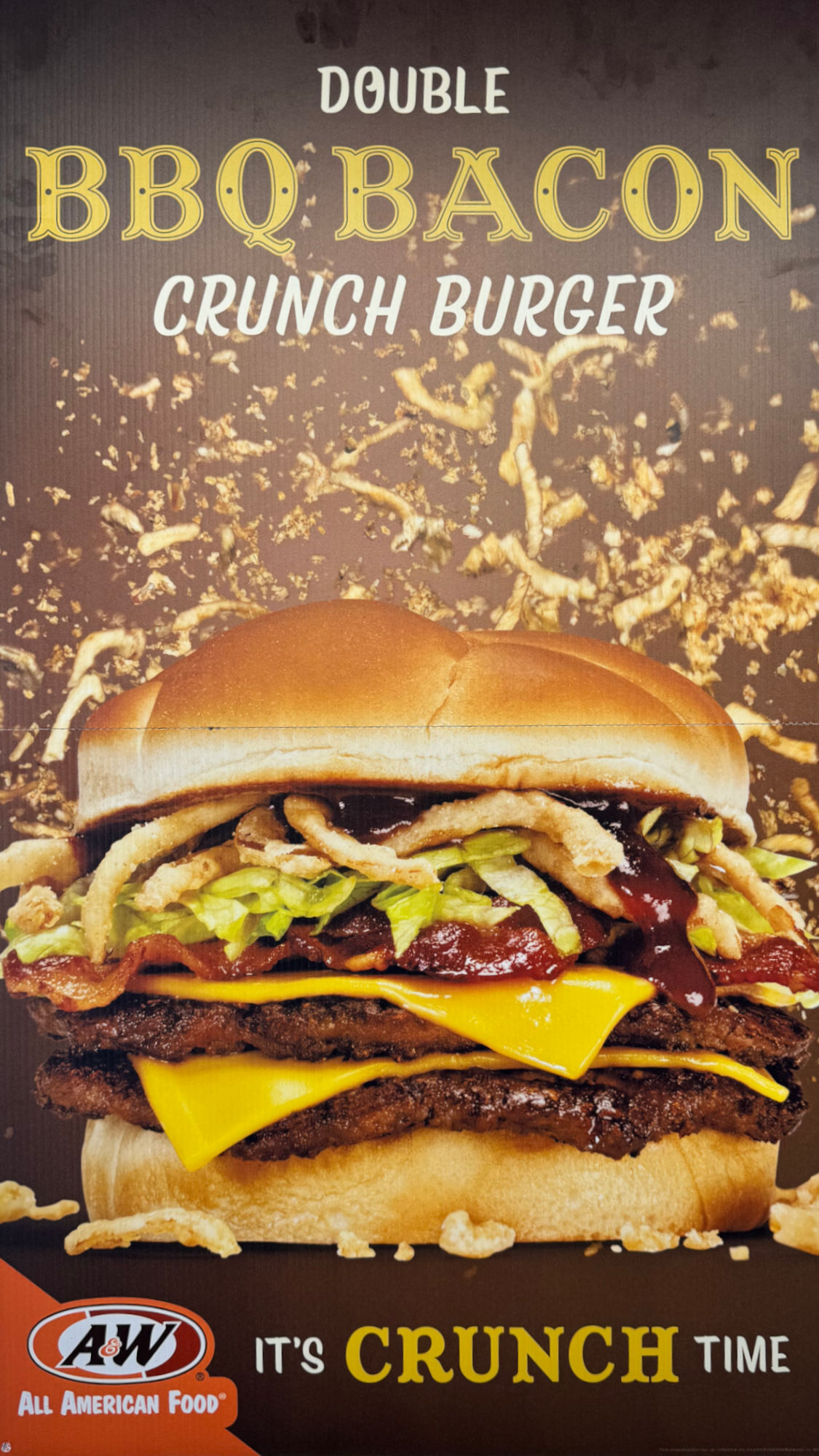 A&W BBQ Bacon Crunch Burger