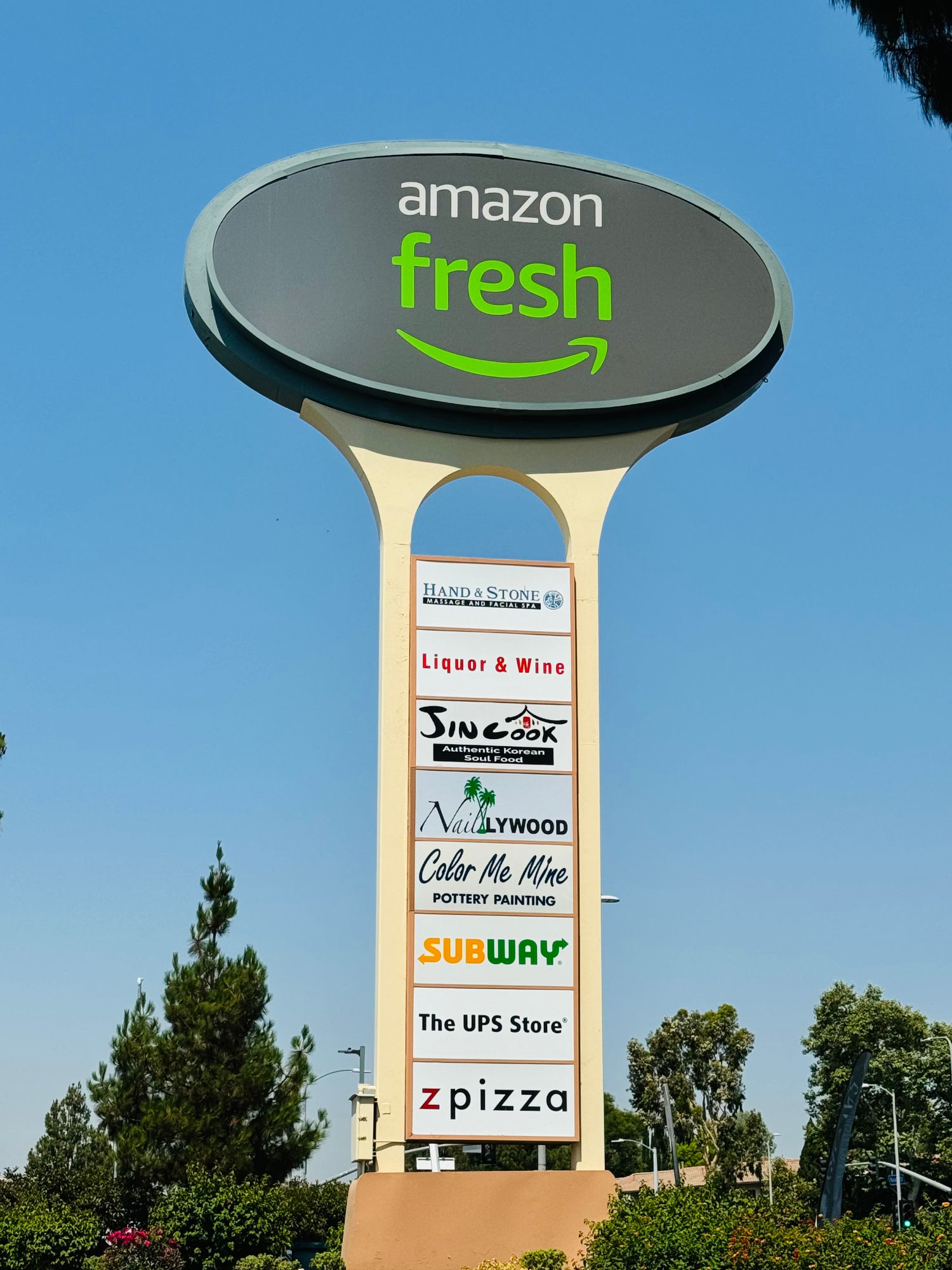 Amazon Fresh Porter Ranch Sign