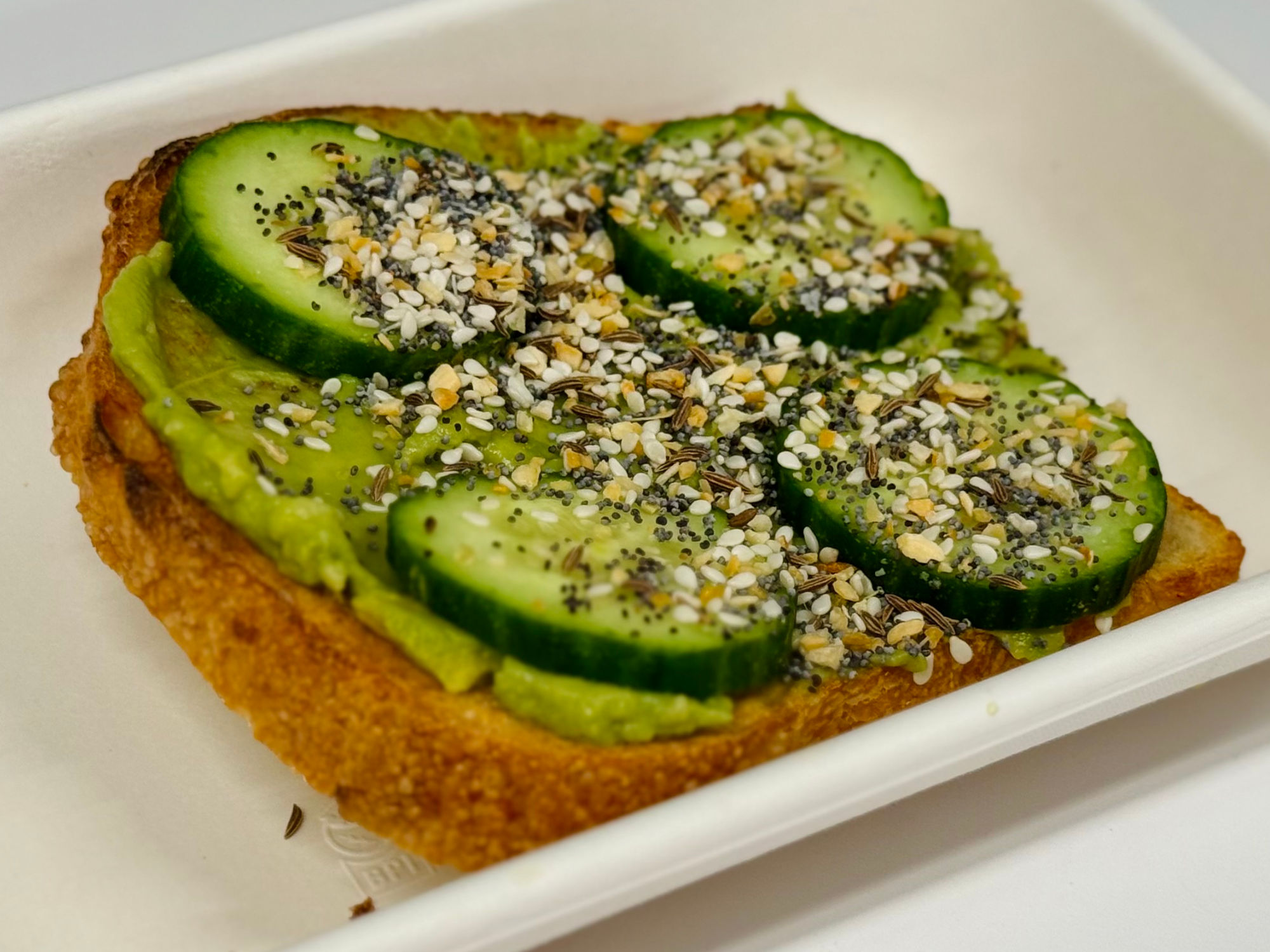 Amazon Go Cucumber Avocado Toast