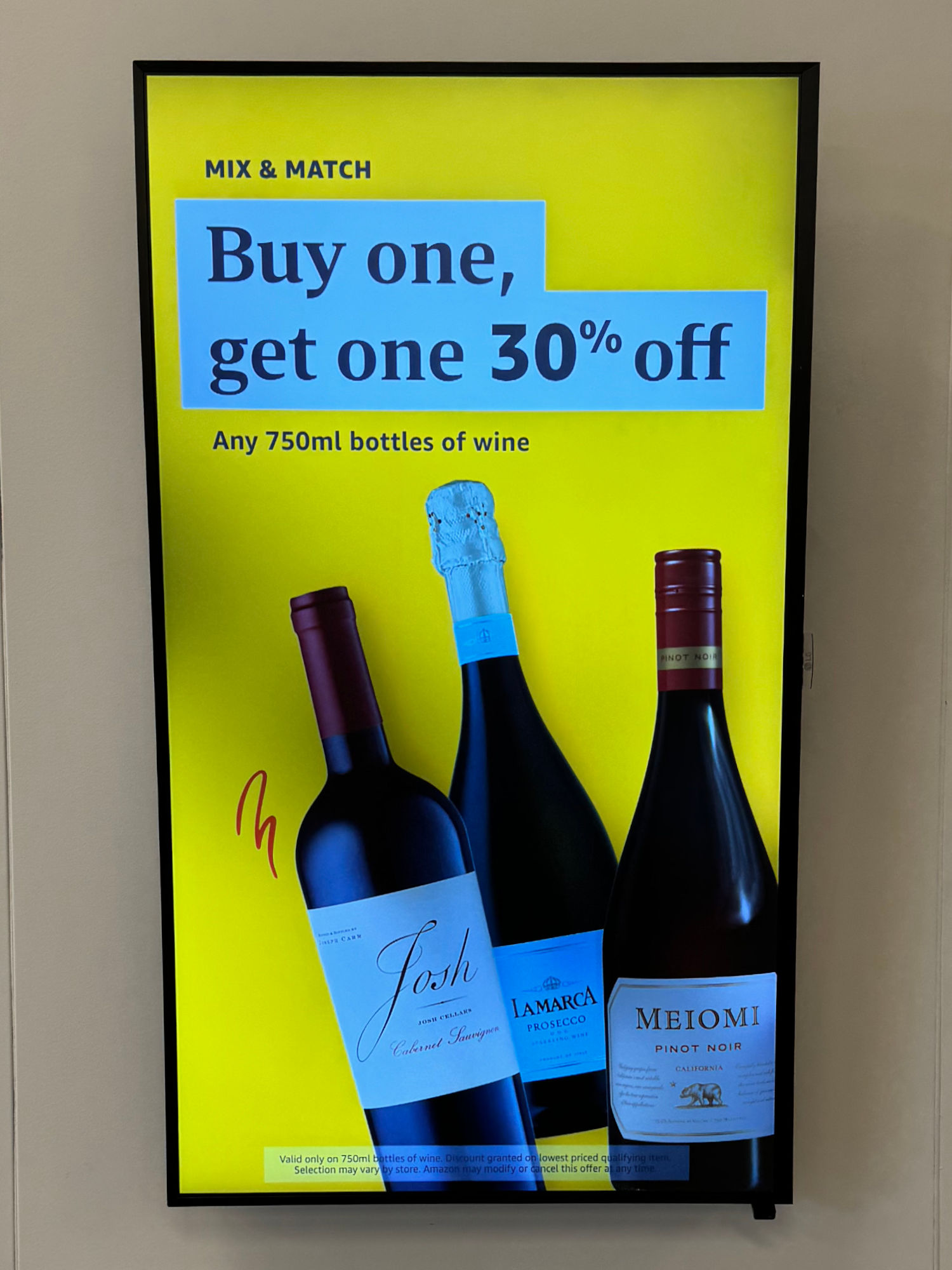 Amazon Go Wine Sale