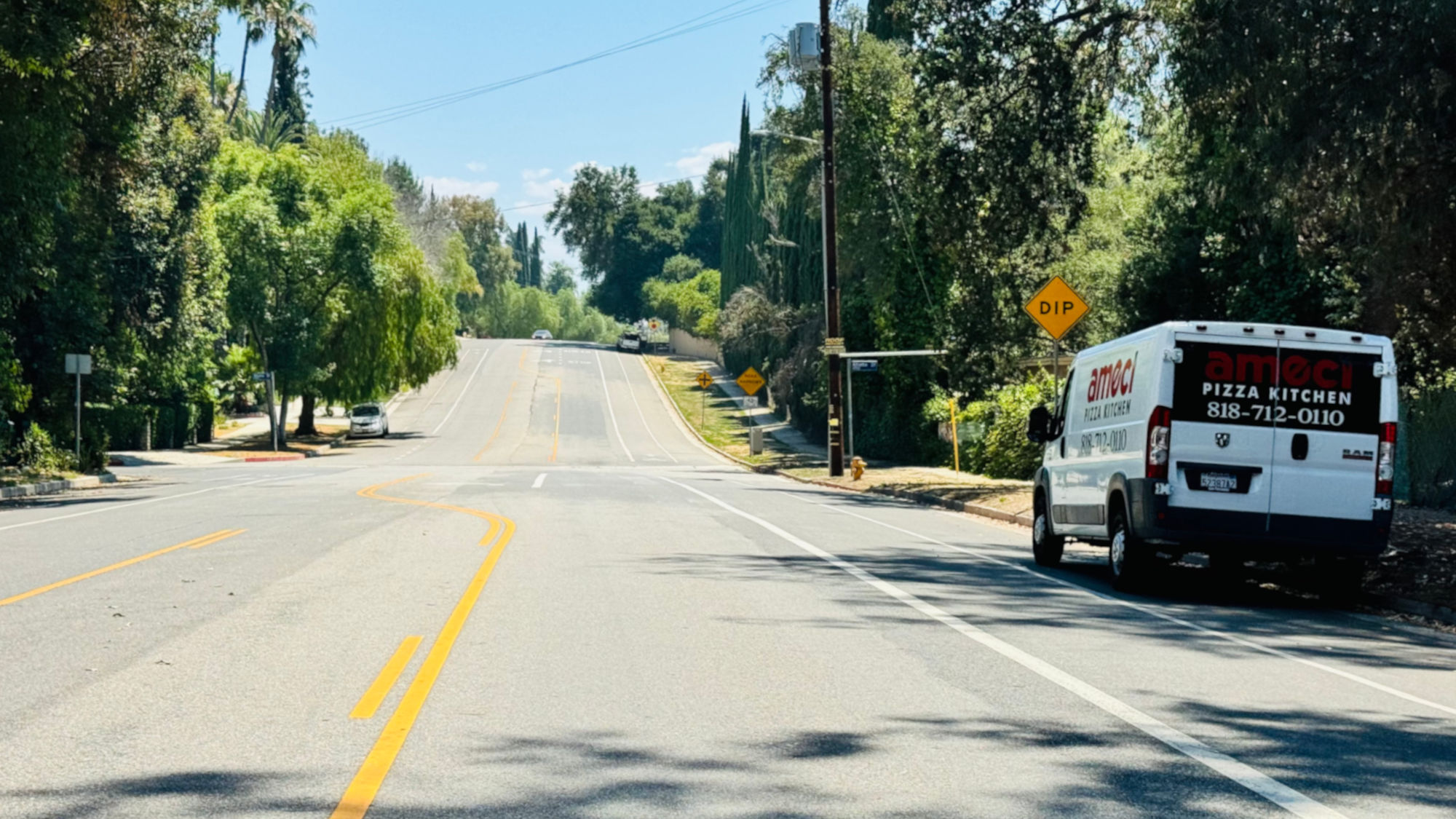 Ameci Pizza Kitchen Delivery Van