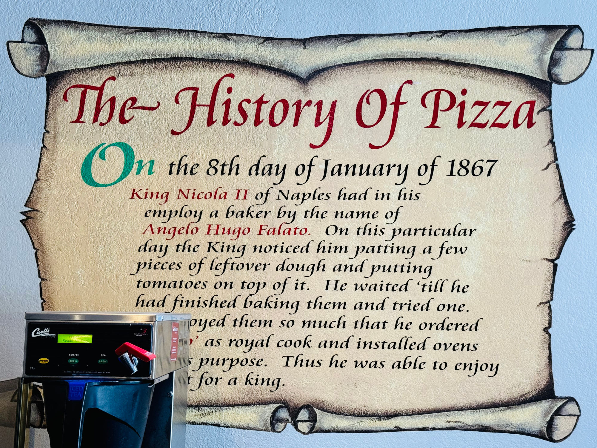 Ameci The History of Pizza