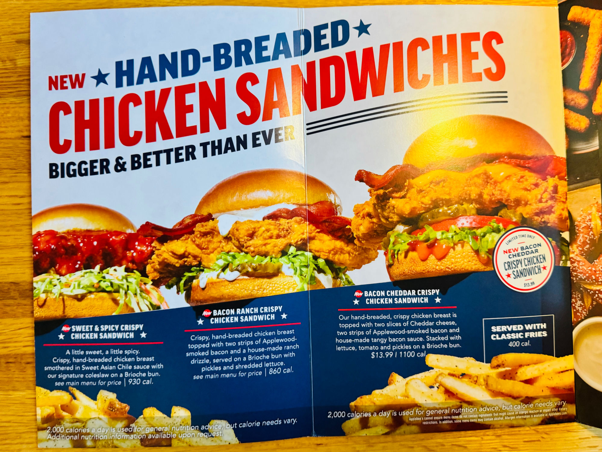 Applebee's Chicken Sandwiches