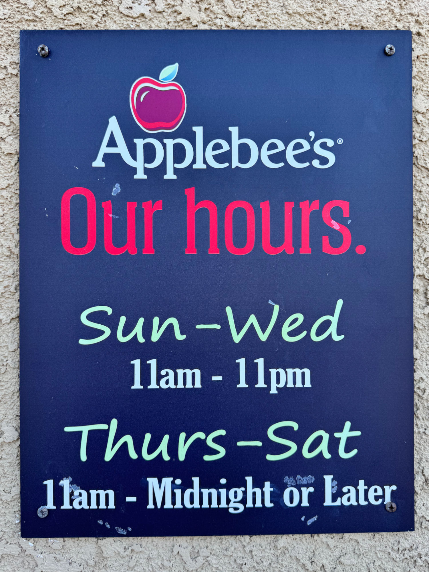 Applebee's Hours
