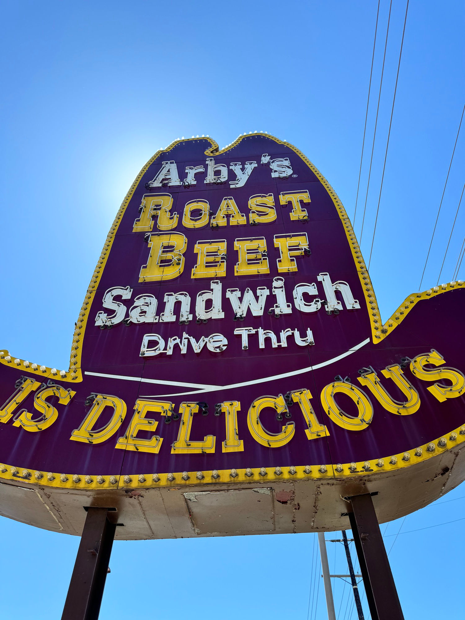 Arby's Delicious Neon Sign
