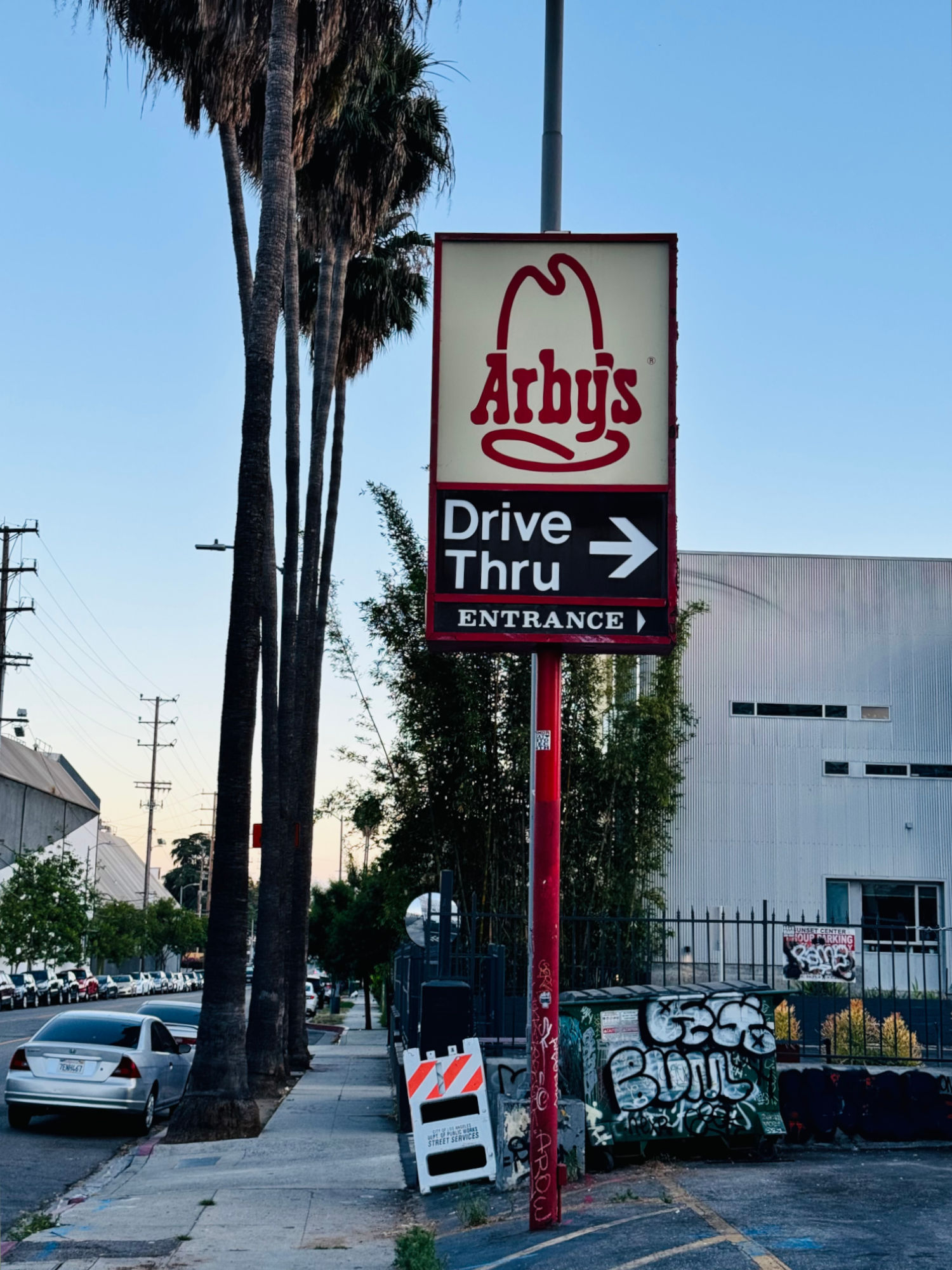 Arby's Hollywood Drive Thru Entrance