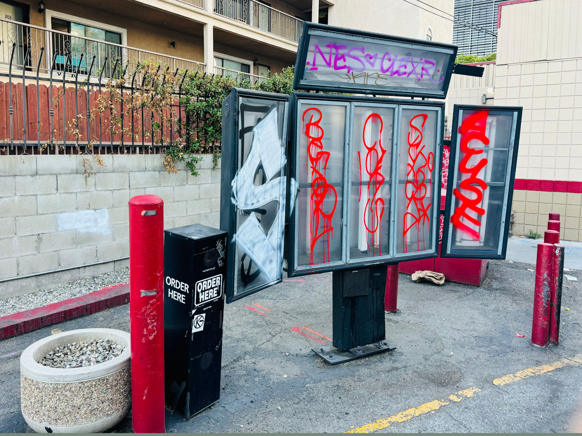 Arby's Hollywood Drive Thru Menu Graffiti