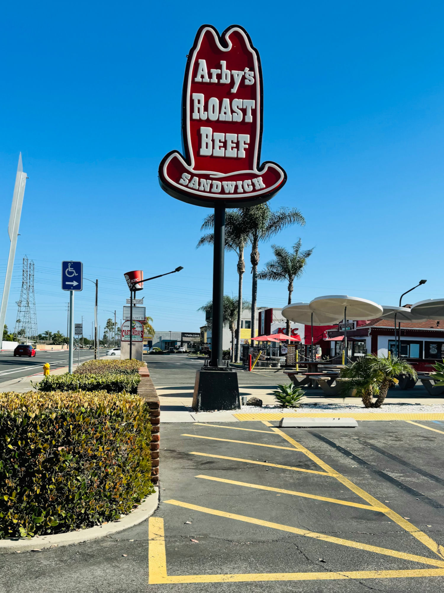 Arby's Huntington Beach Brookhurst Hat Sign