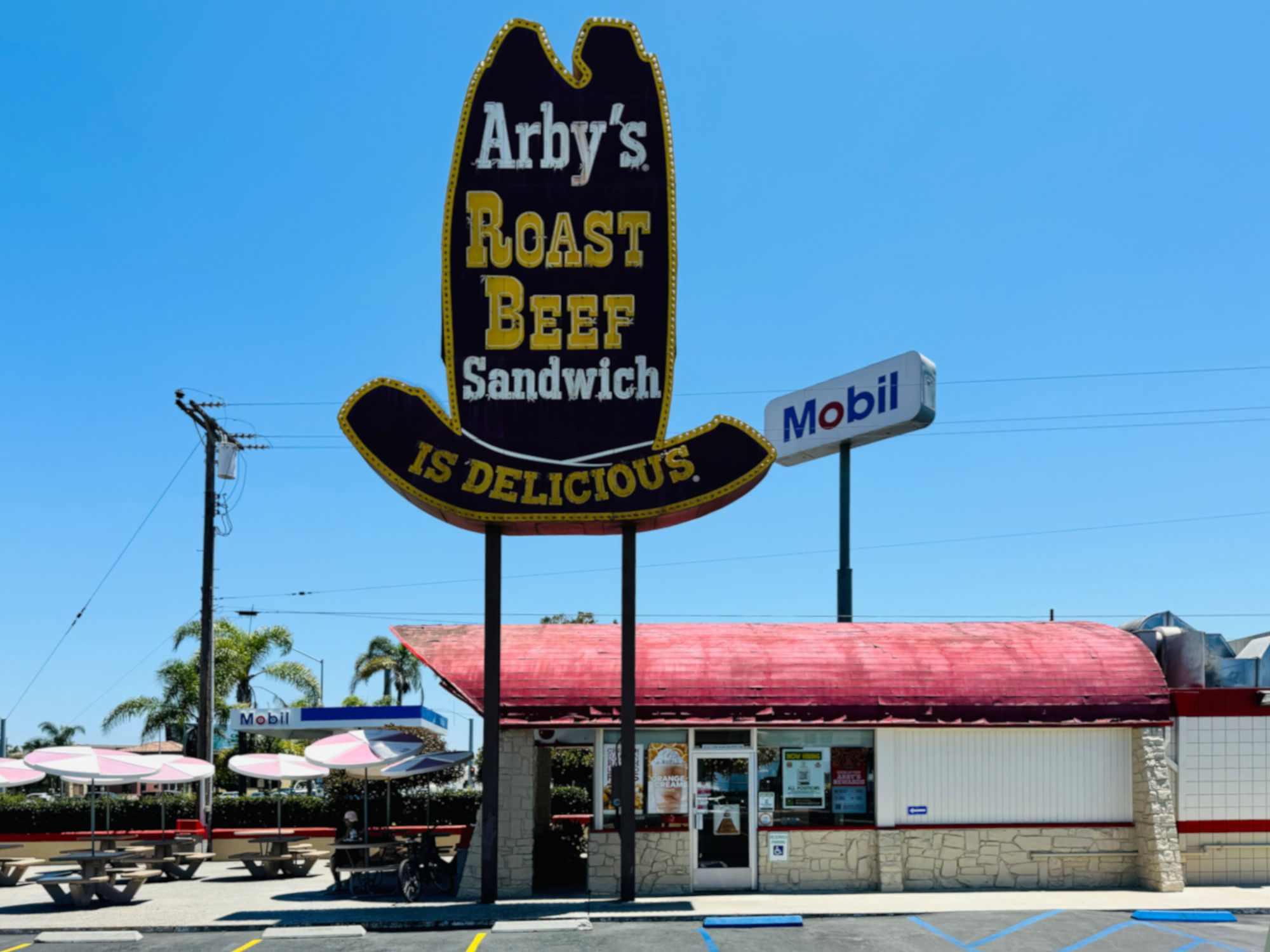 Arby's Huntington Beach Original Hat Sign