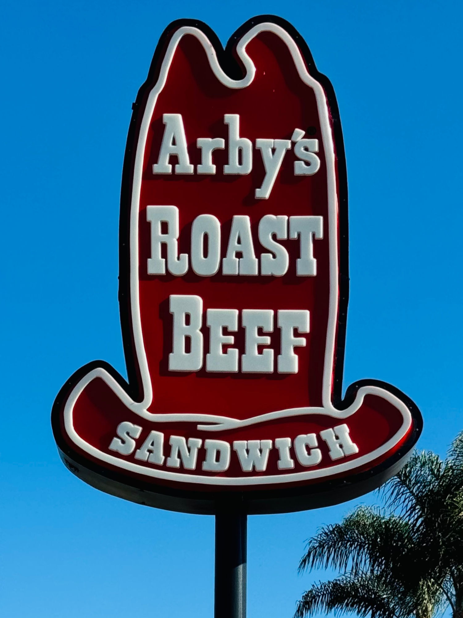 Arby's Plastic Hat Sign