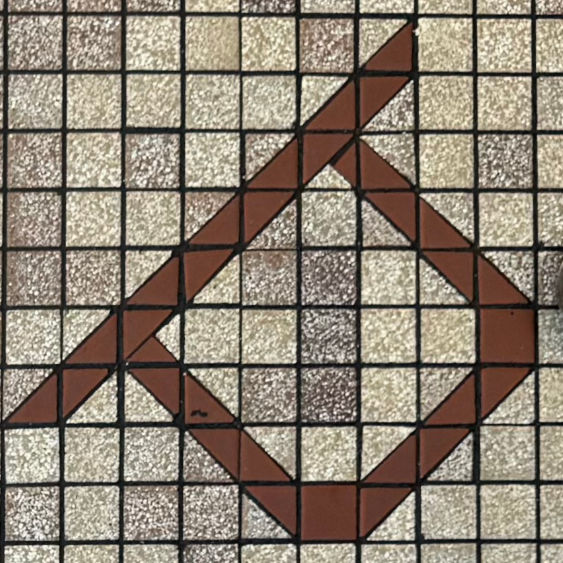 Arby's Tile Brand on Floor