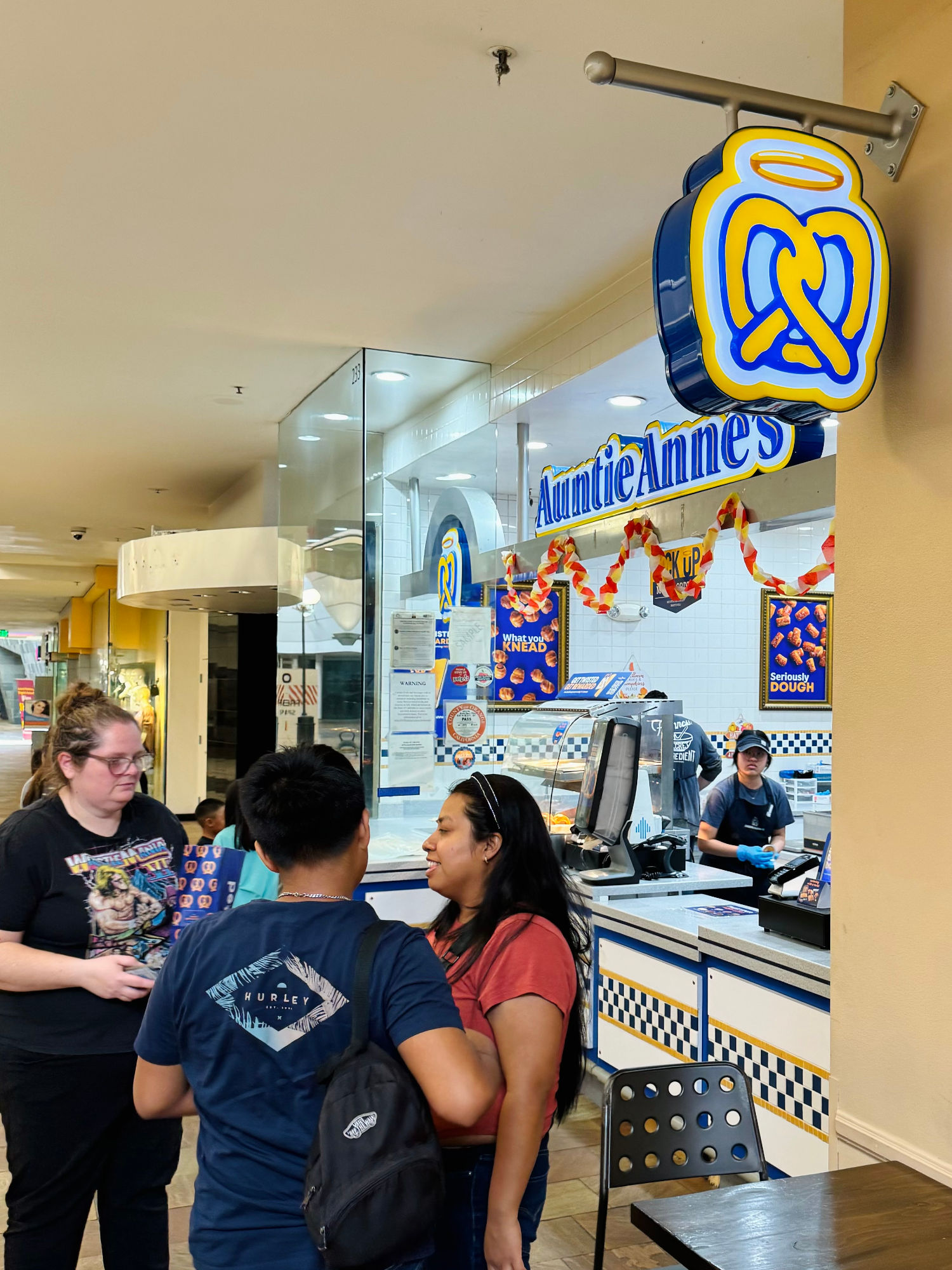 Auntie Anne's Buena Park Sign