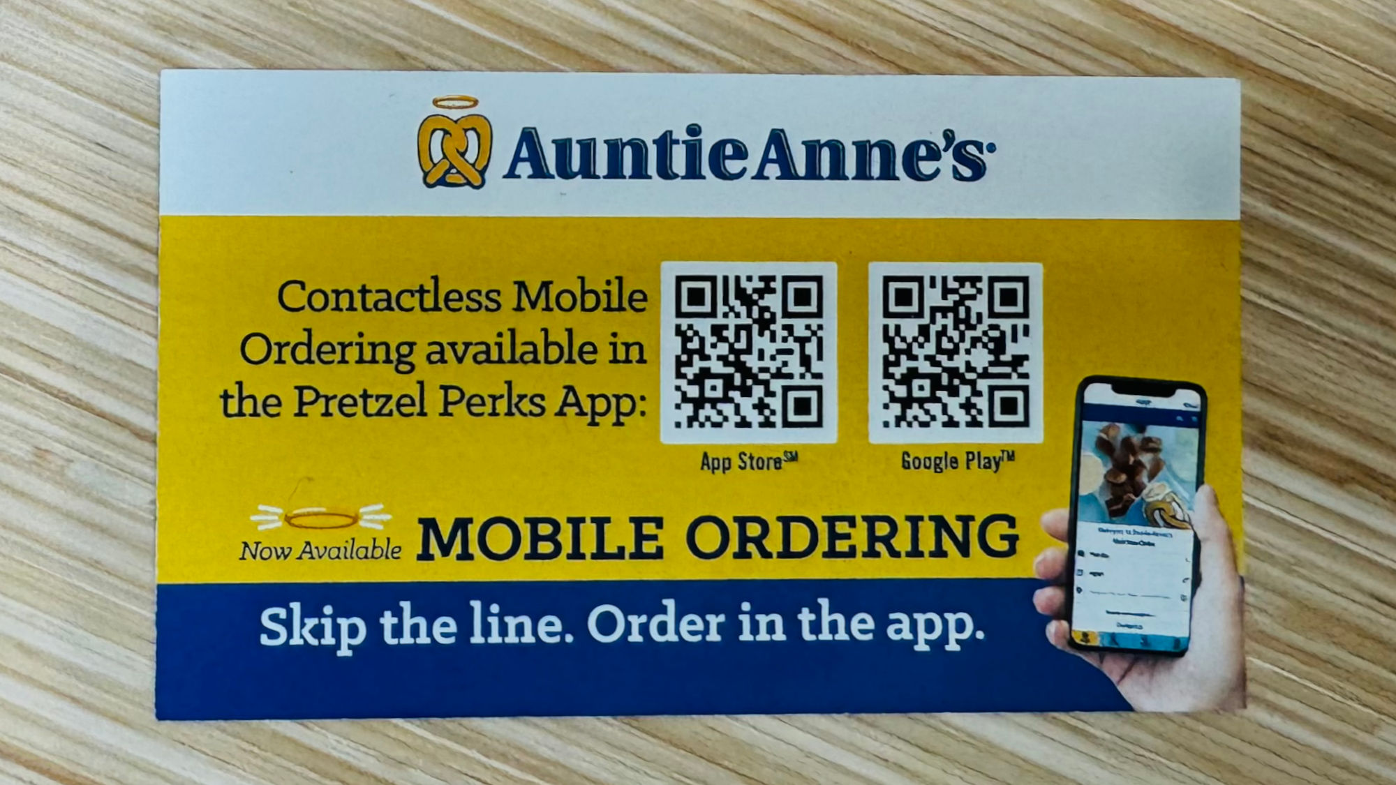 Auntie Anne's Mobile Ordering