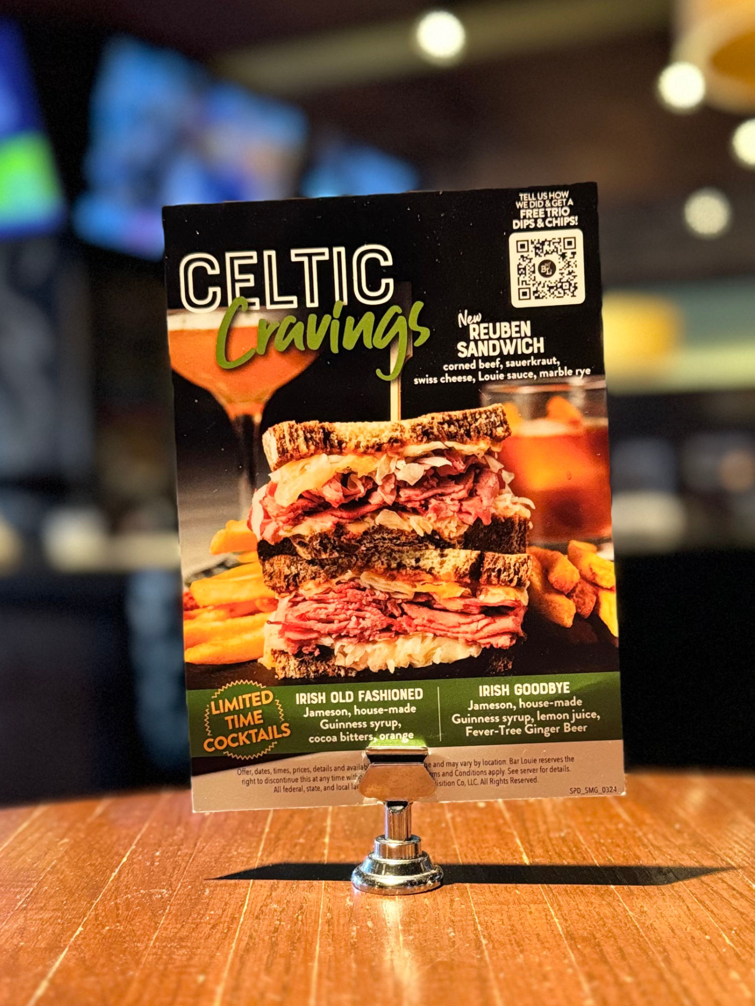 Bar Louie Celtic Cravings