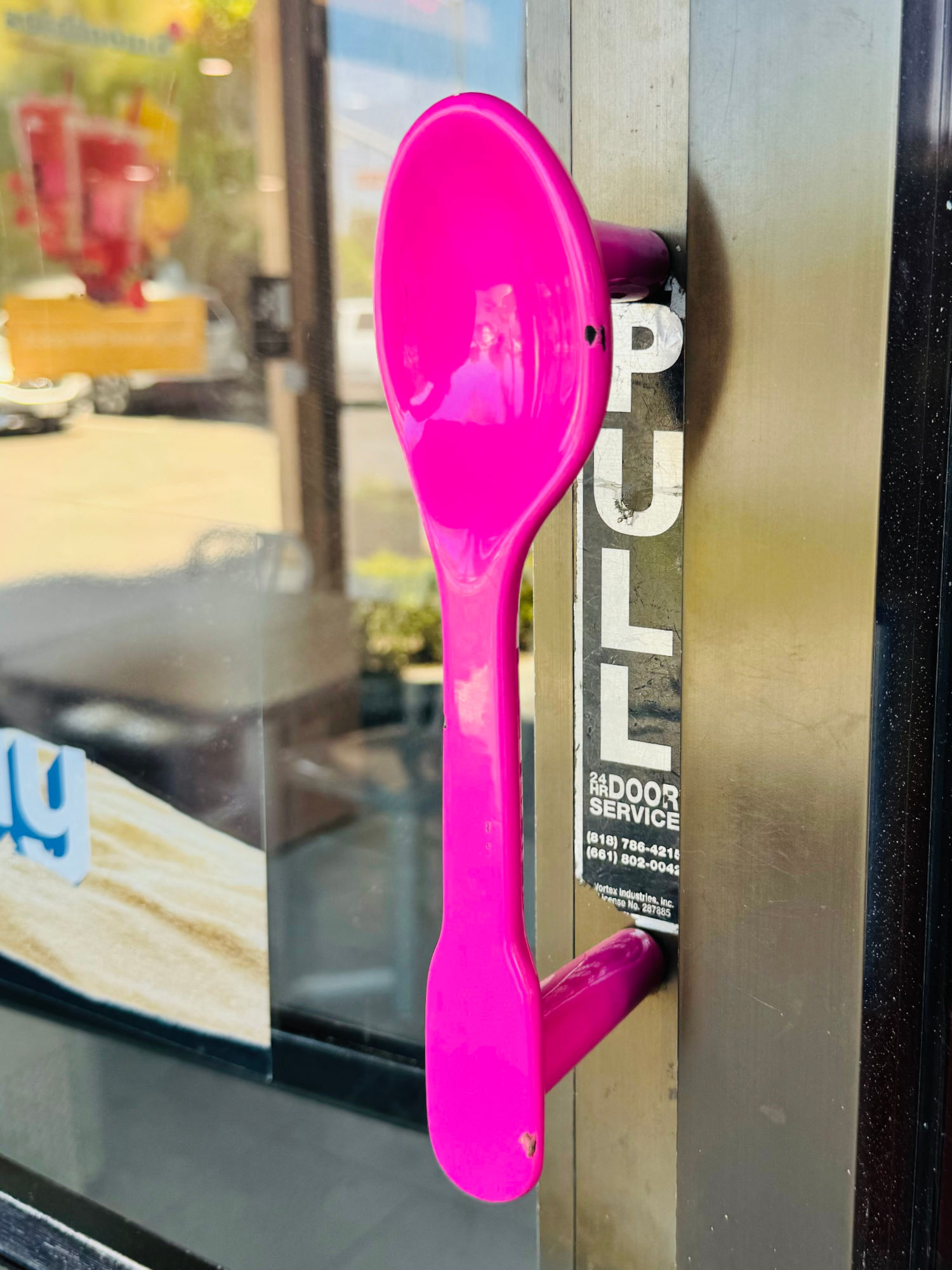 Baskin-Robbins Pink Spoon Door Handle