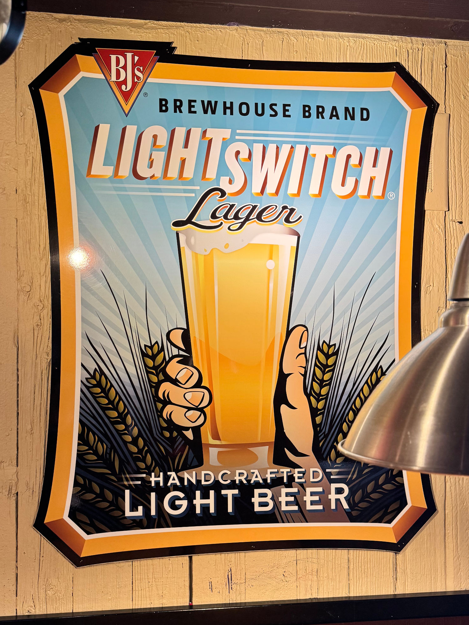 Bj's Brewhouse Light Switch Lager
