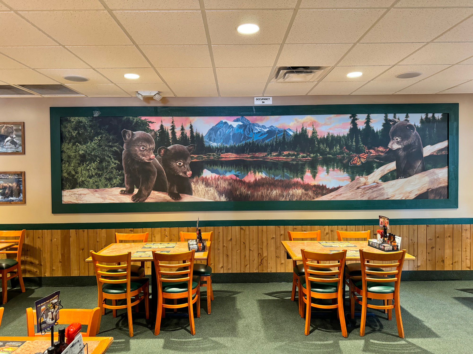 Black Bear Diner Mural Butterfly