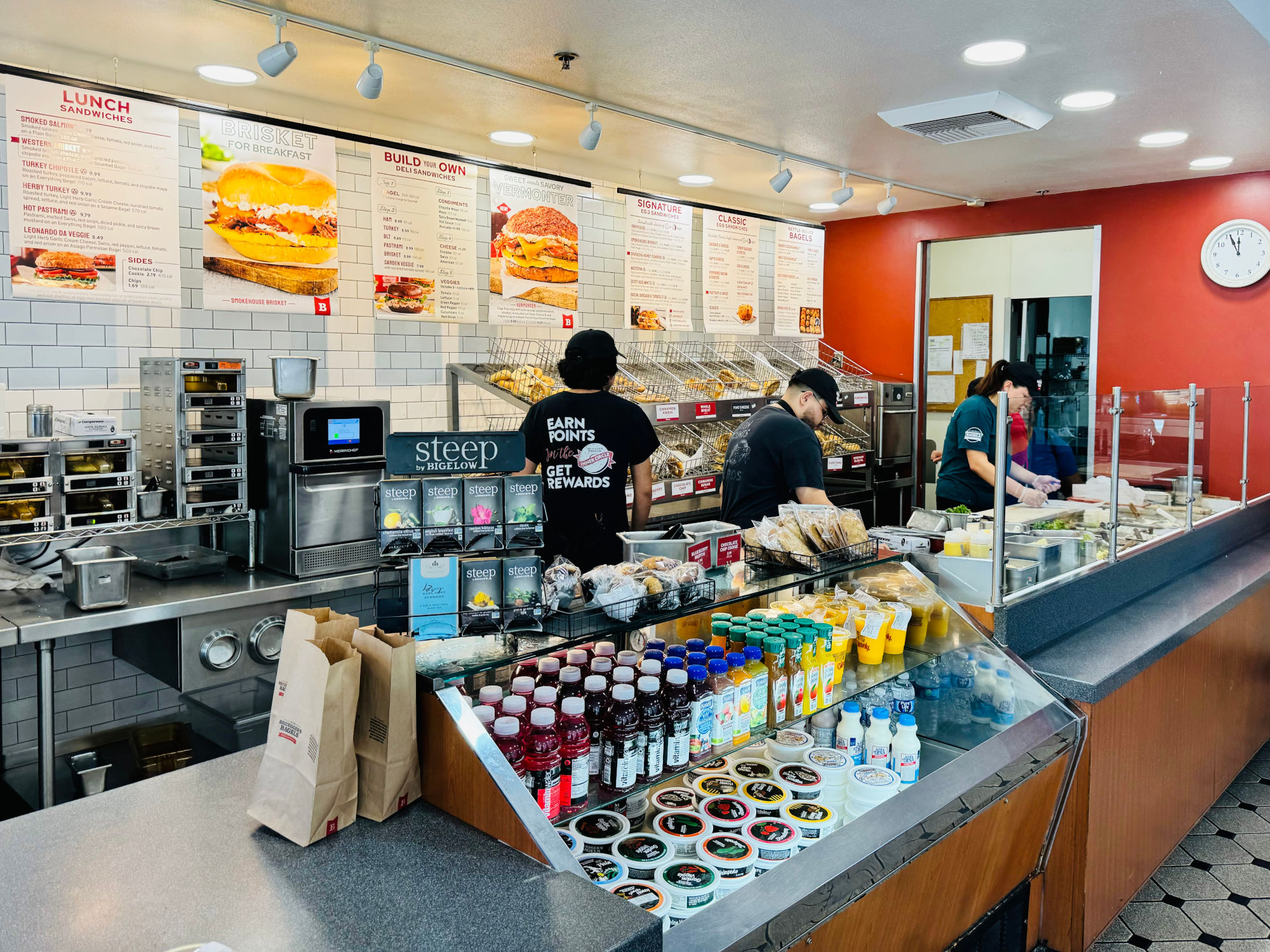 Bruegger's Bagels Counter