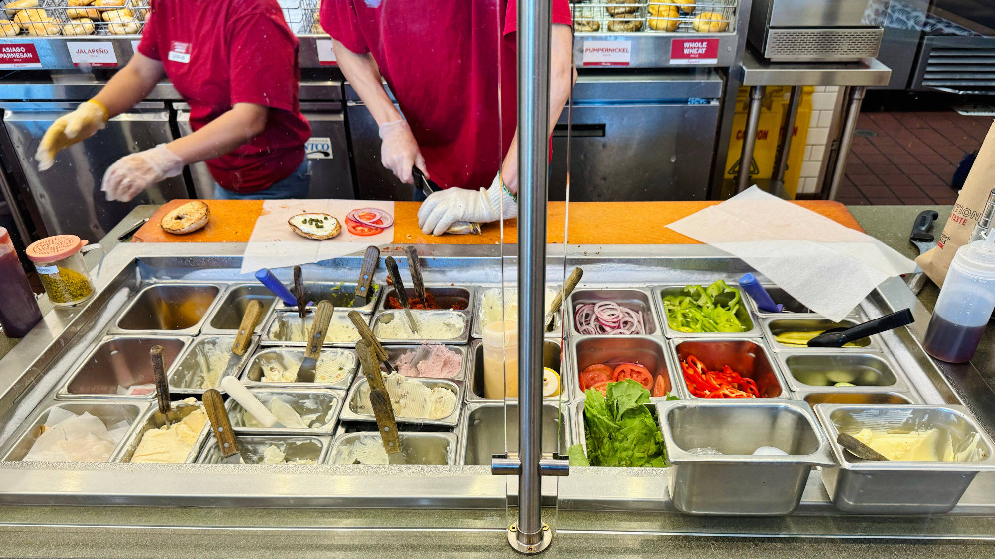 Bruegger's Sandwich Prep Area