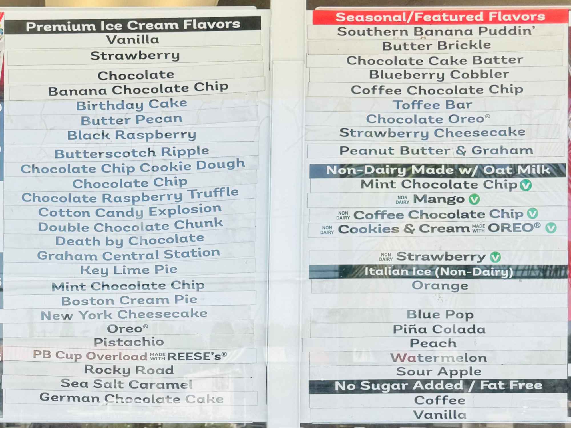 Bruster's Ice Cream Flavors Change Daily