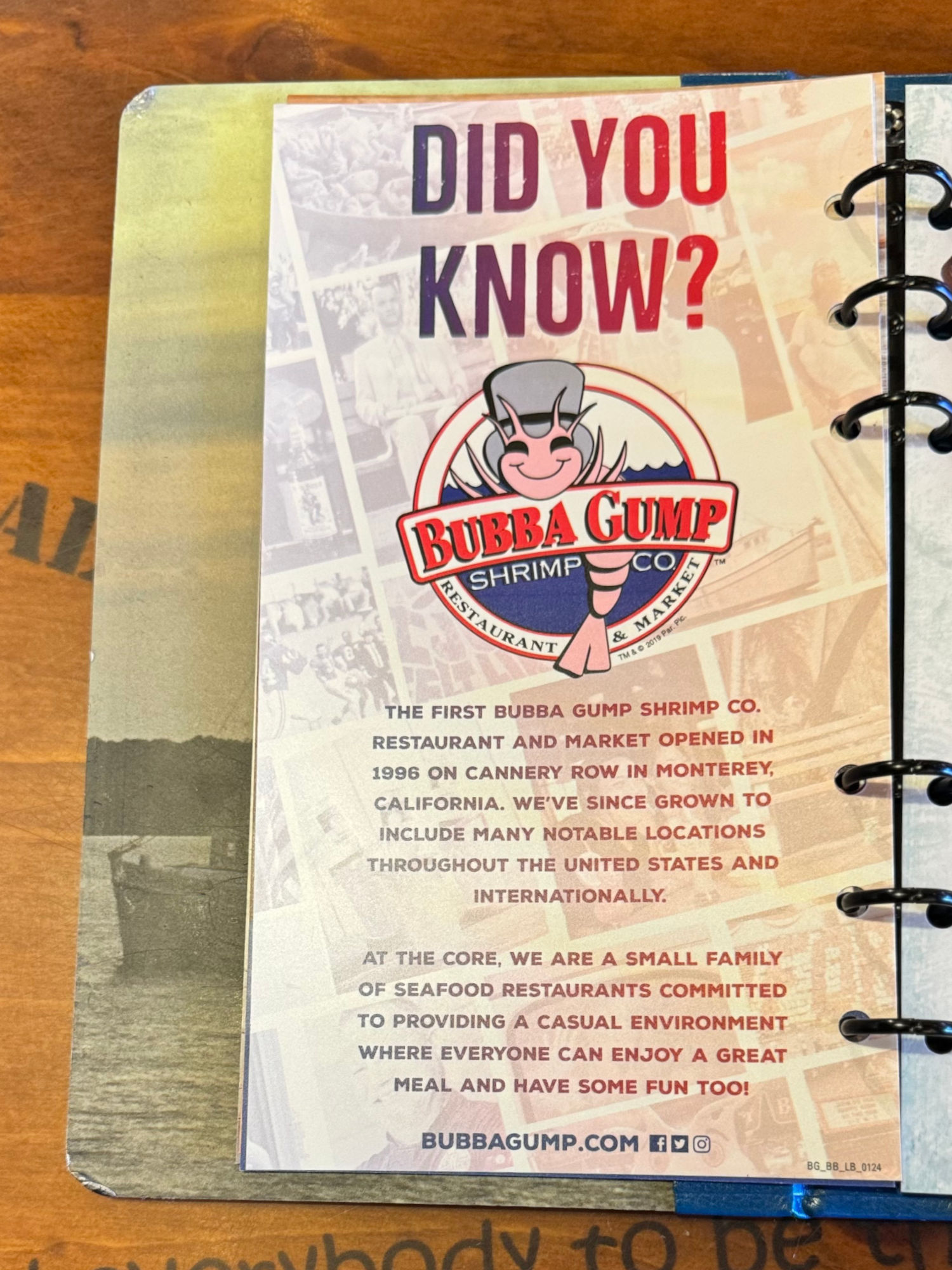 Bubba Gump Did You Know