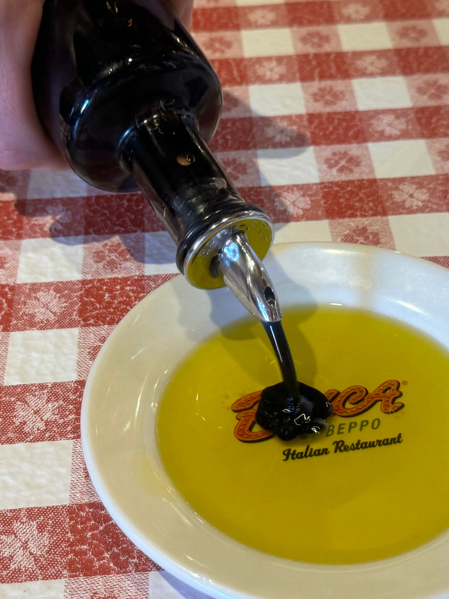 Buca Di Beppo Oil and Vinegar