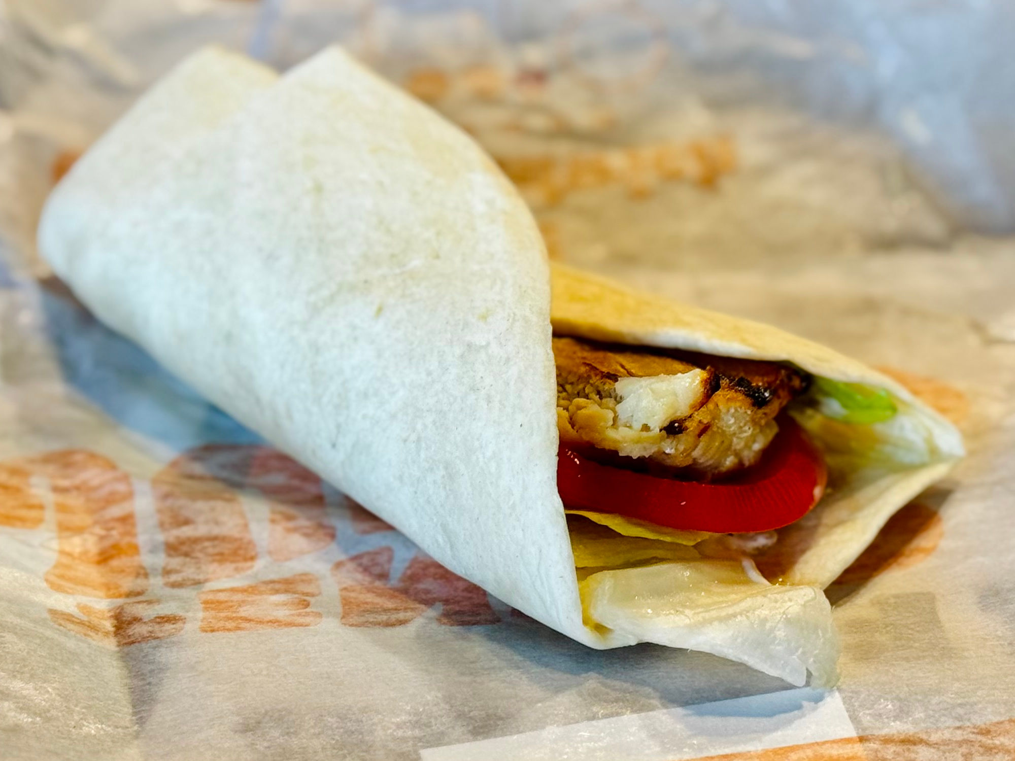 Classic Flame-Grilled Chicken Wrap Burger King Classic Flame-Grilled Chicken Wrap