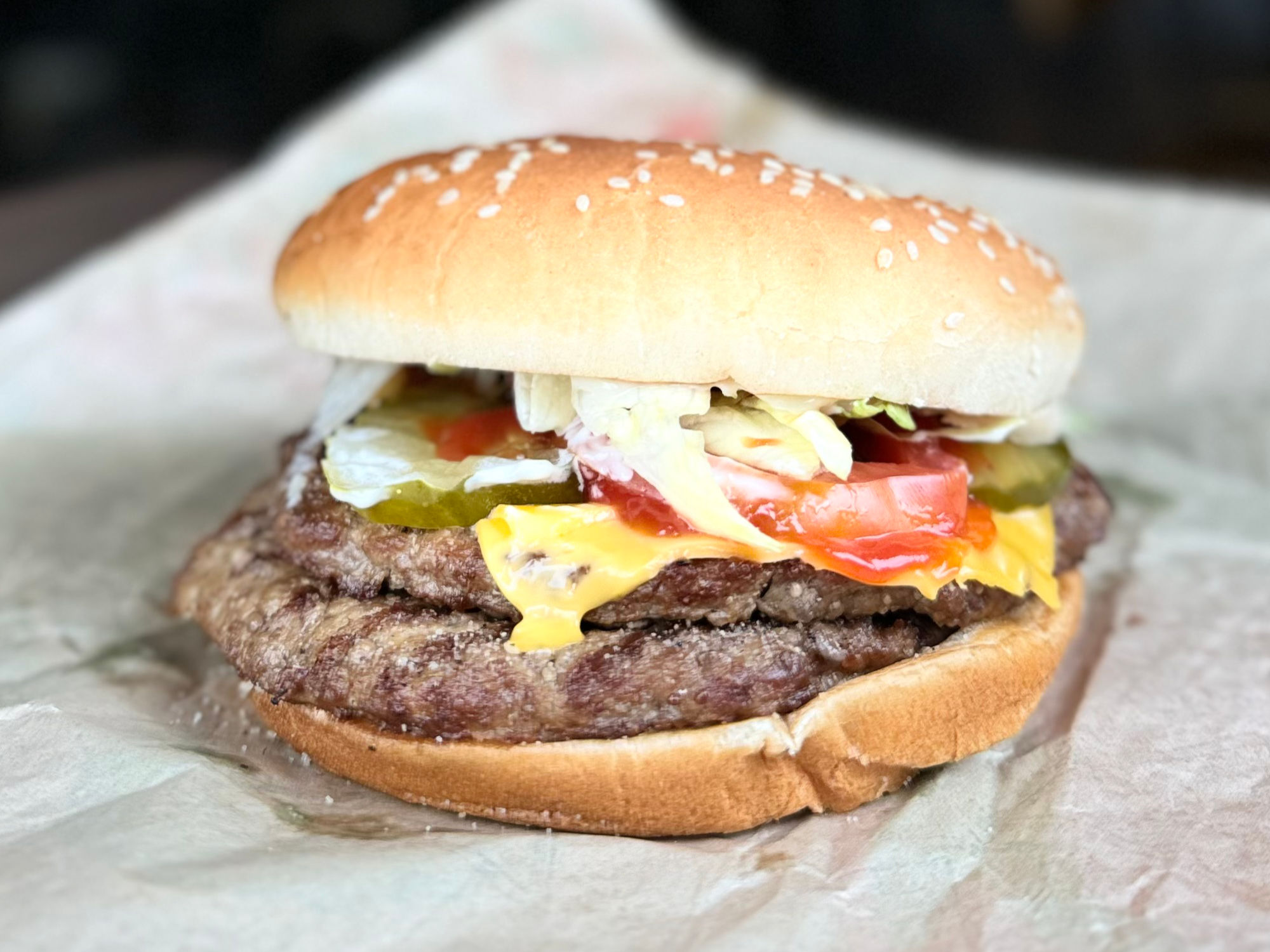 Burger King Double Whopper with Cheese