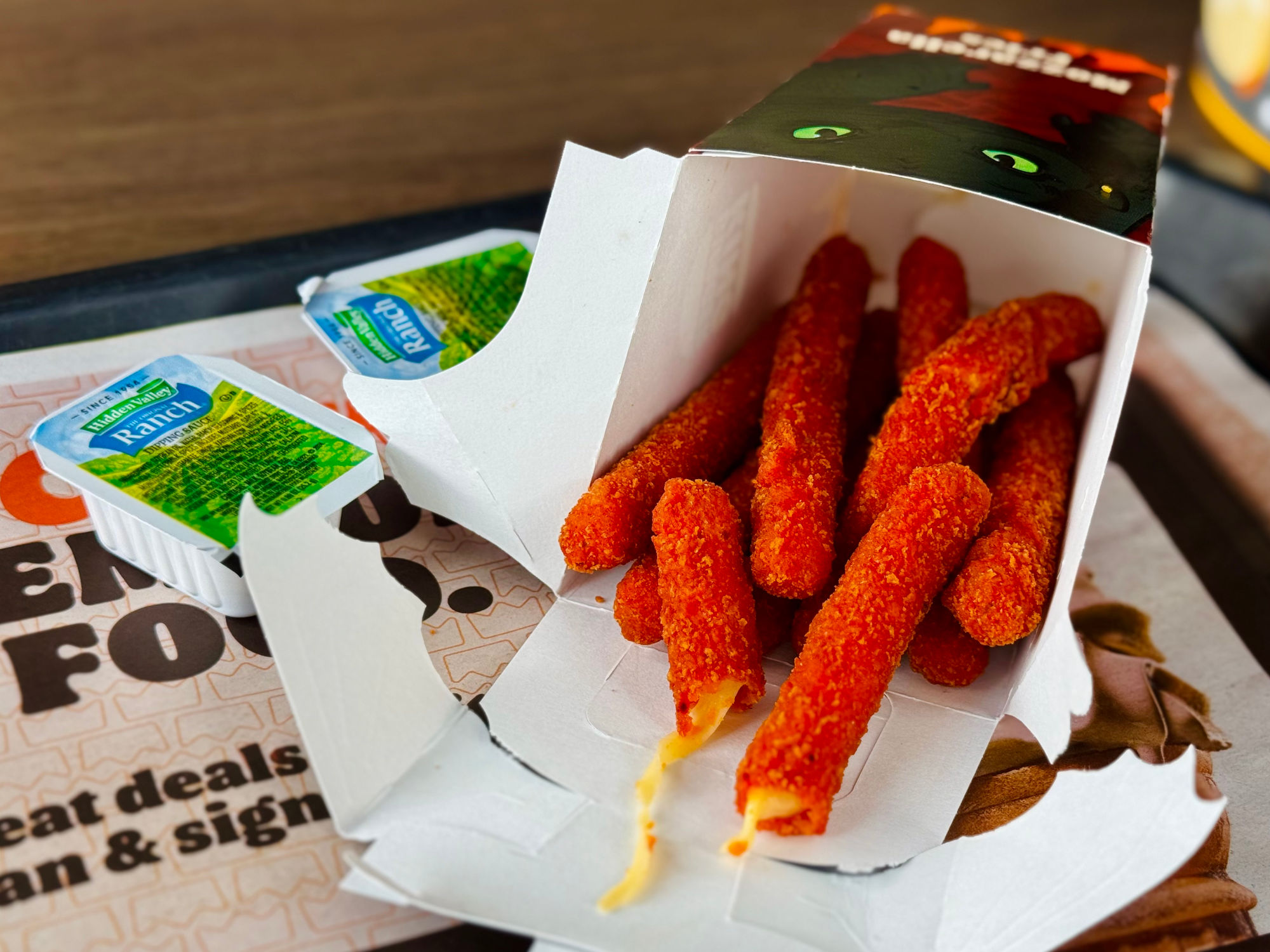 Burger King Fiery Dragon Mozzarella Fries