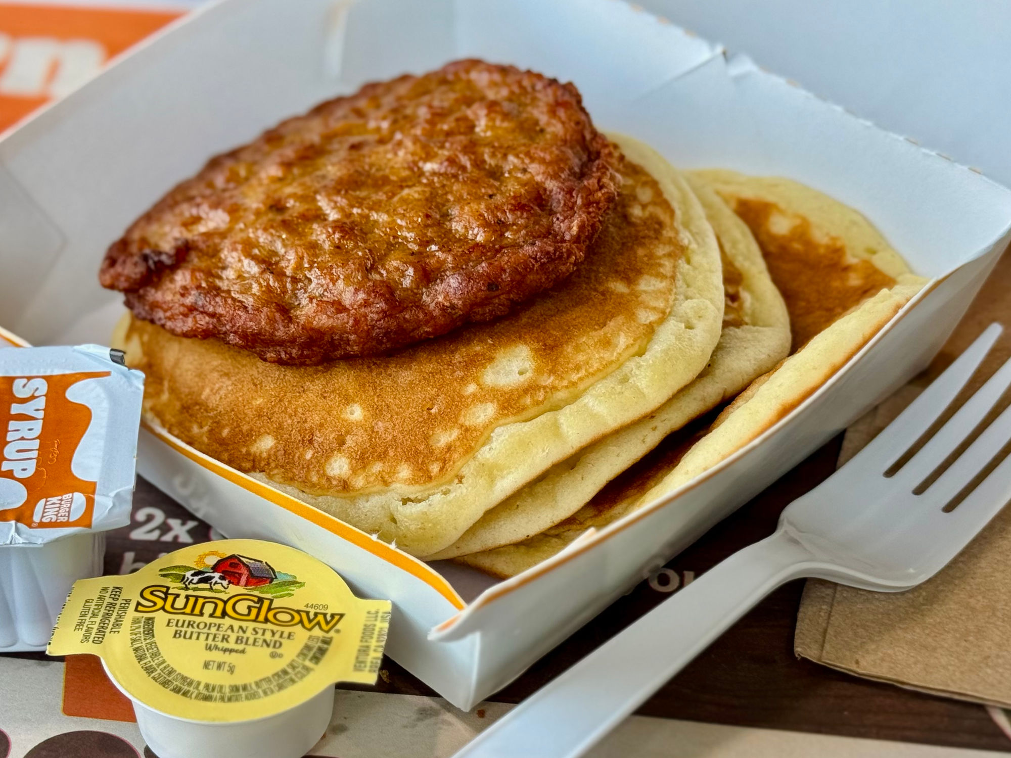 Burger King Pancake and Sausage Platter