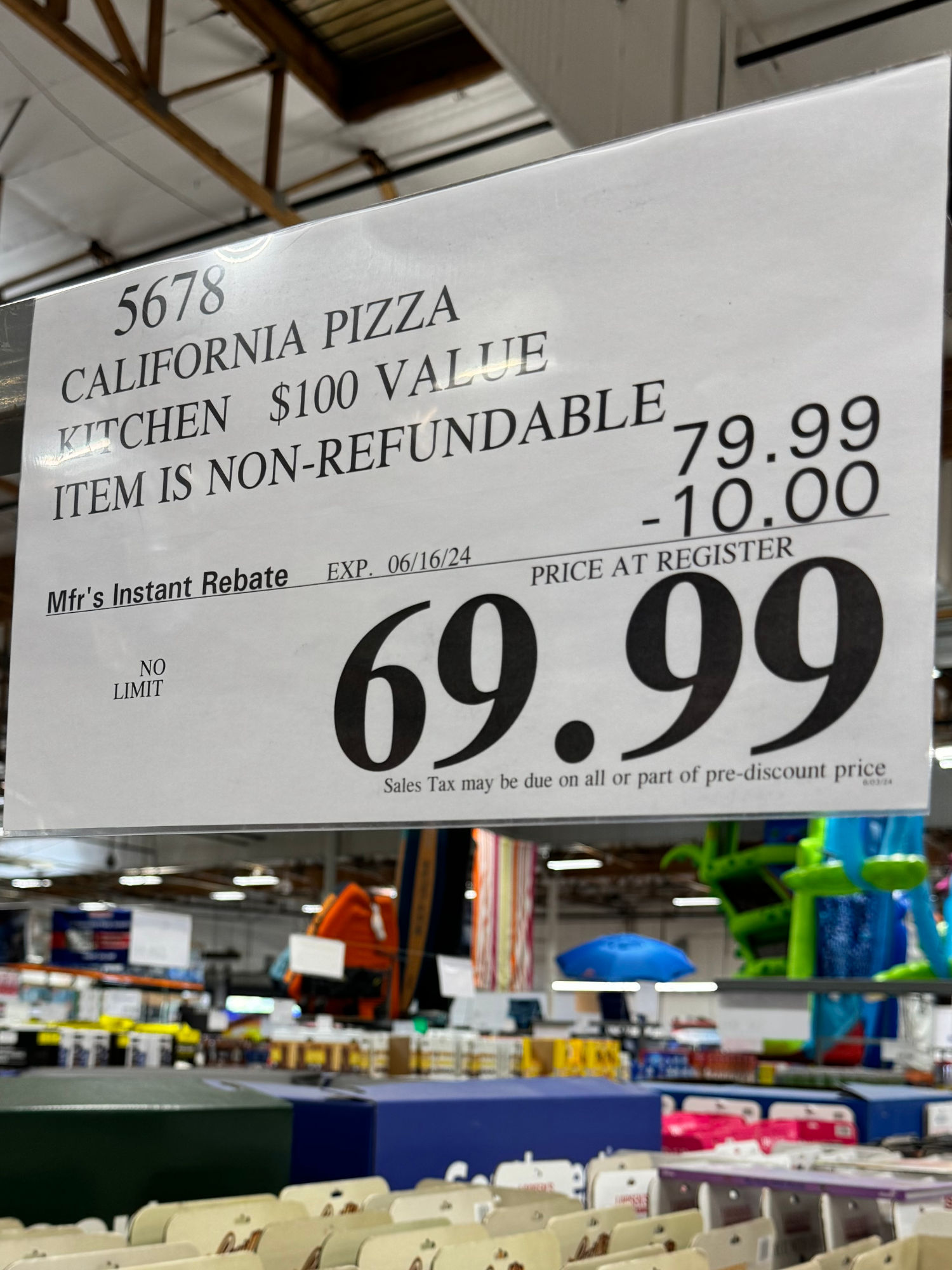 California Pizza Kitchen Costco Rebate