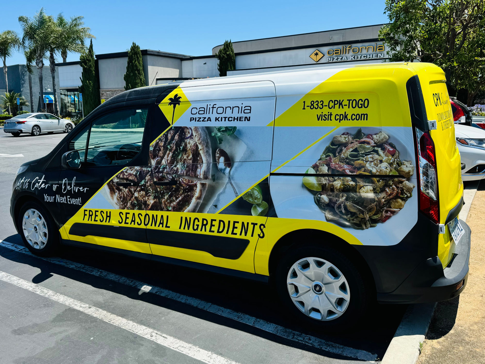 California Pizza Kitchen Delivery Van