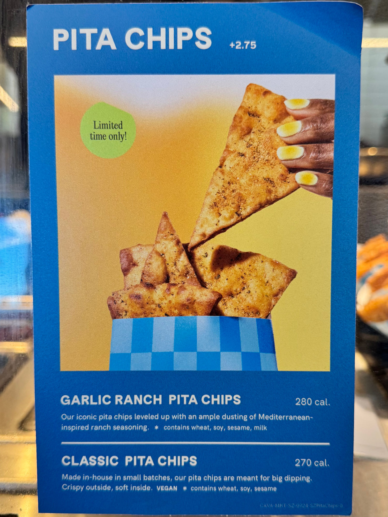 Cava Garlic Ranch Pita Chips Sticker