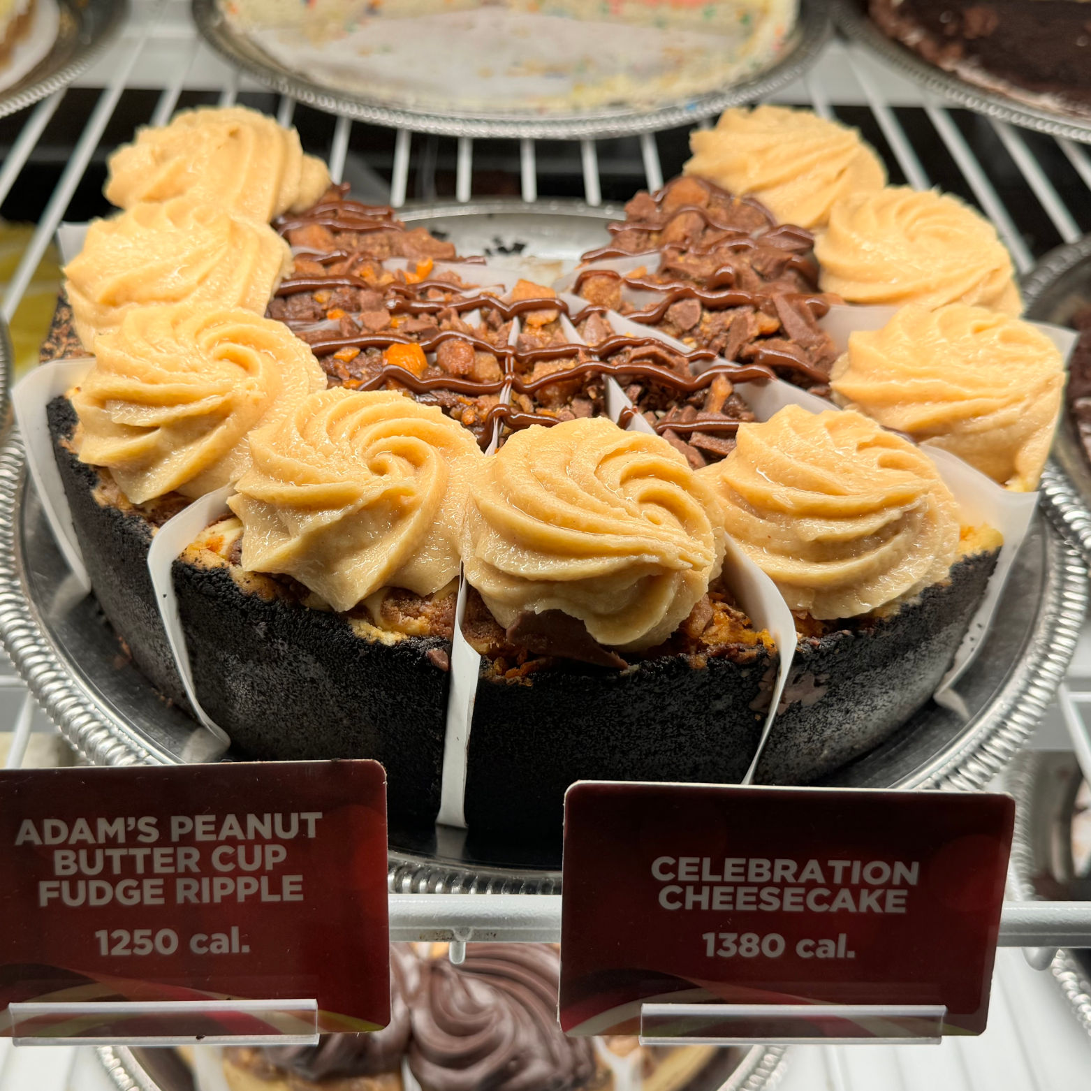 Cheesecake Factory Adam's Peanut Butter Cup Fudge Ripple